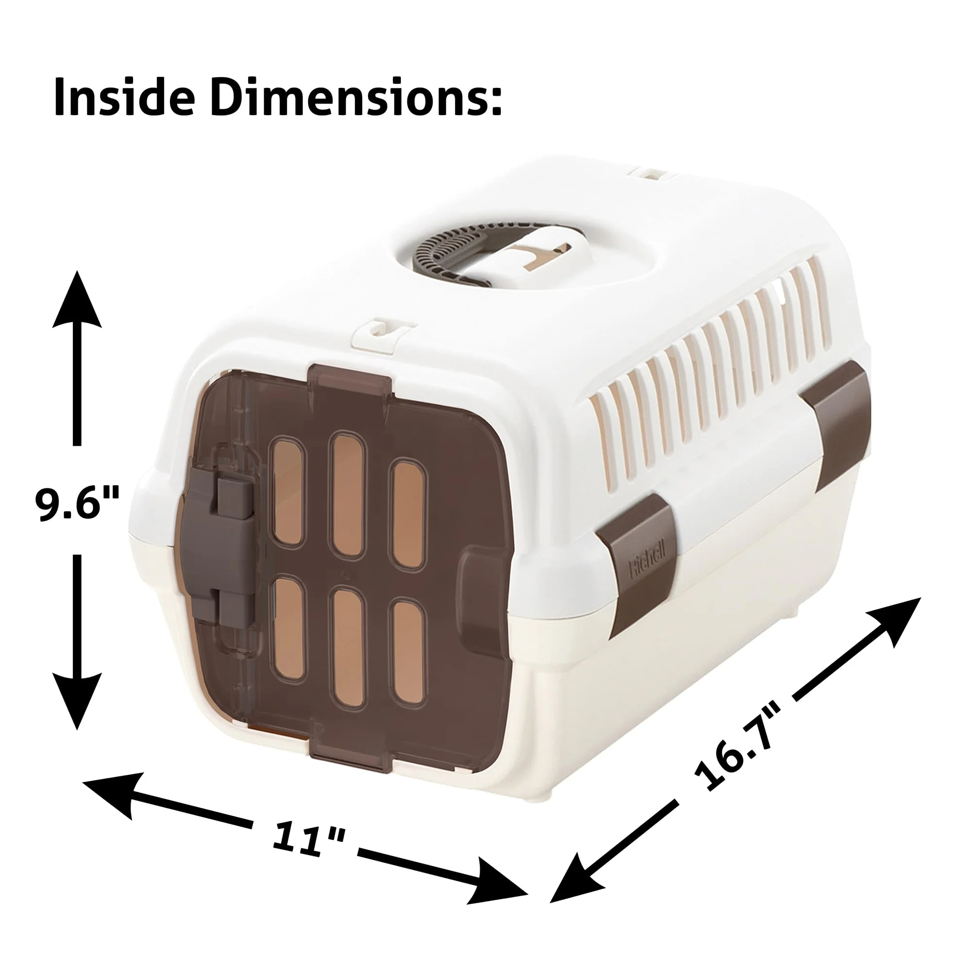 Small Pet Travel Carrier II, White
