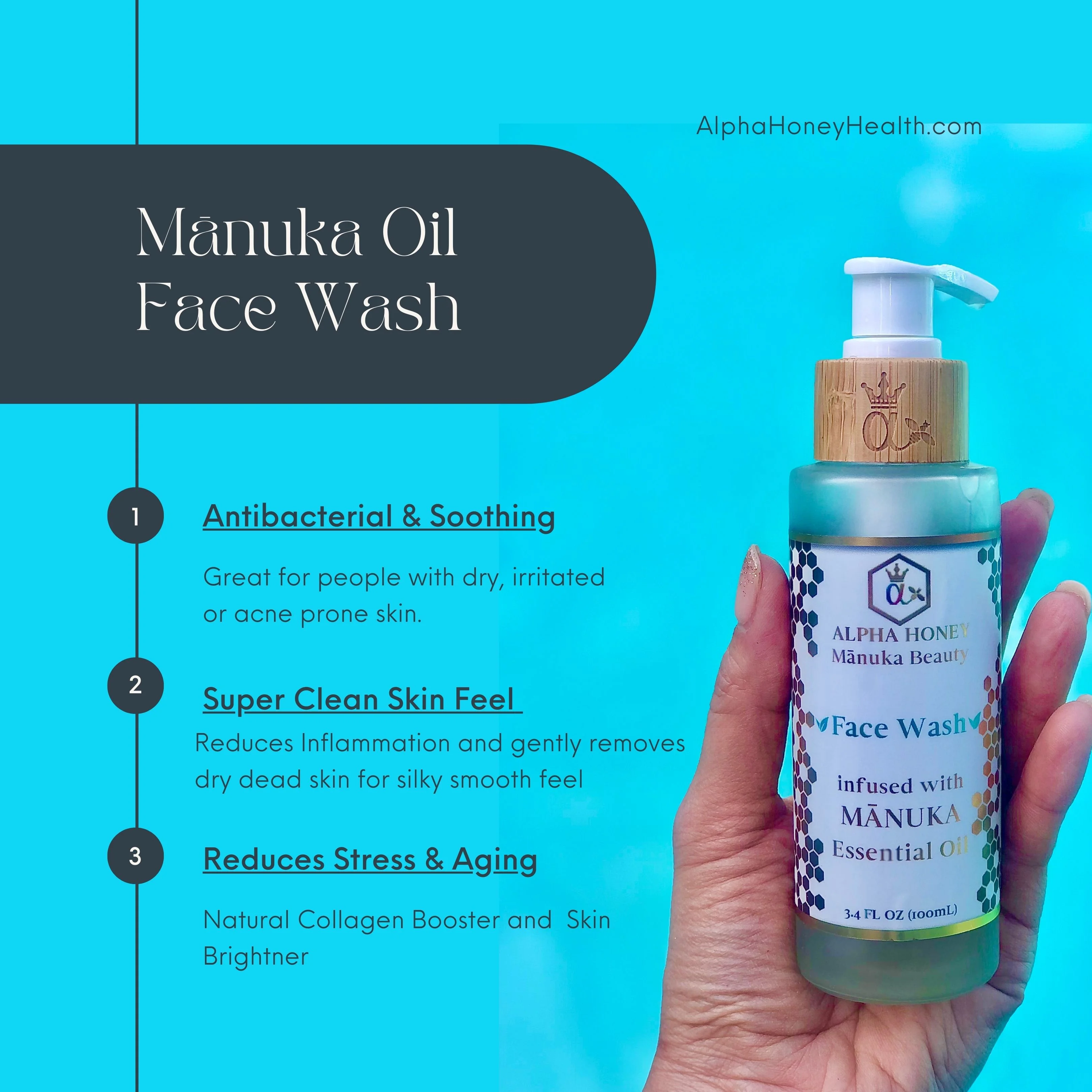 Manuka Beauty Face Wash and Manuka Honey & Royal Jelly Face Cream Serum and Body Butter
