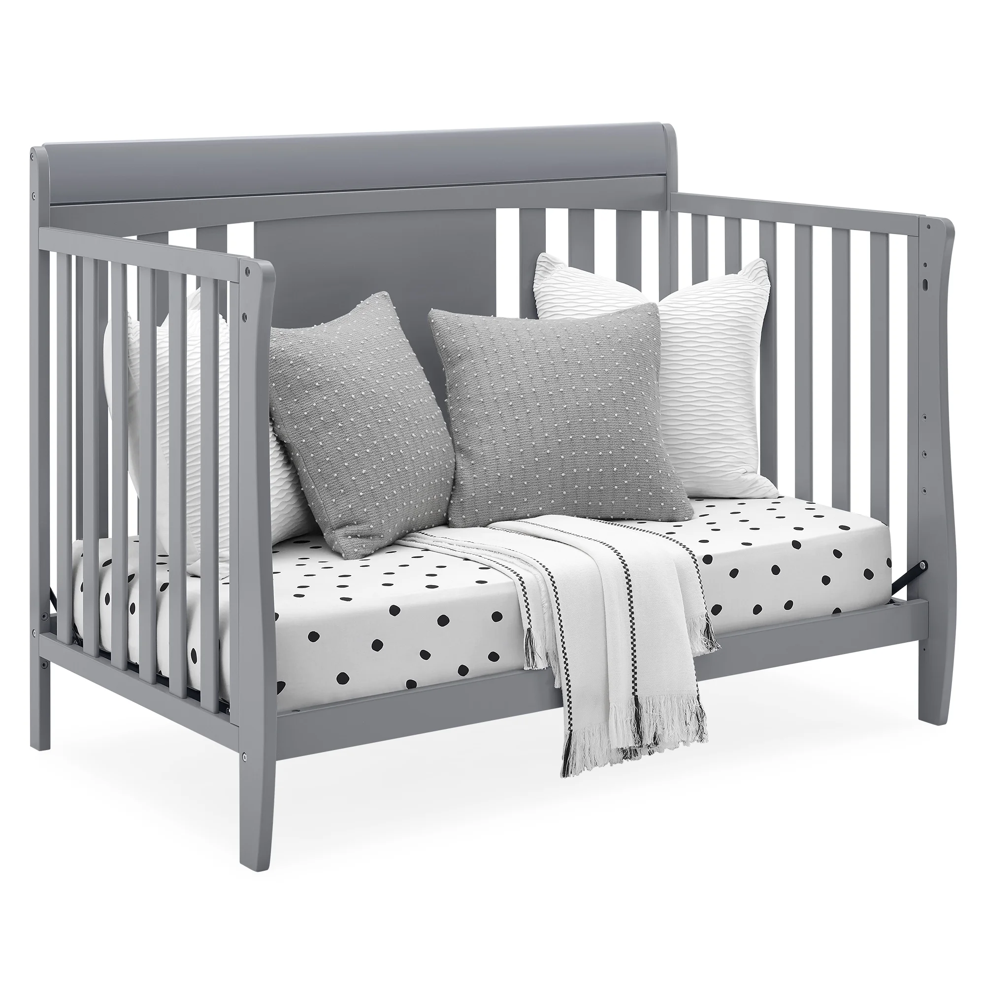 Delta Children Richmond 6-in-1 Convertible Baby Crib, Grey