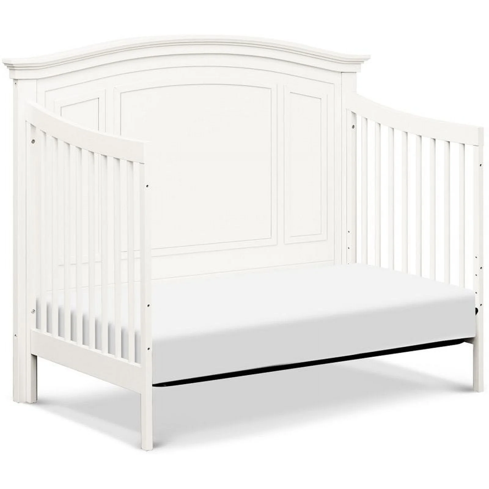 Namesake Durham 4-in-1 Convertible Crib with Toddler Bed Conversion Kit in Warm White