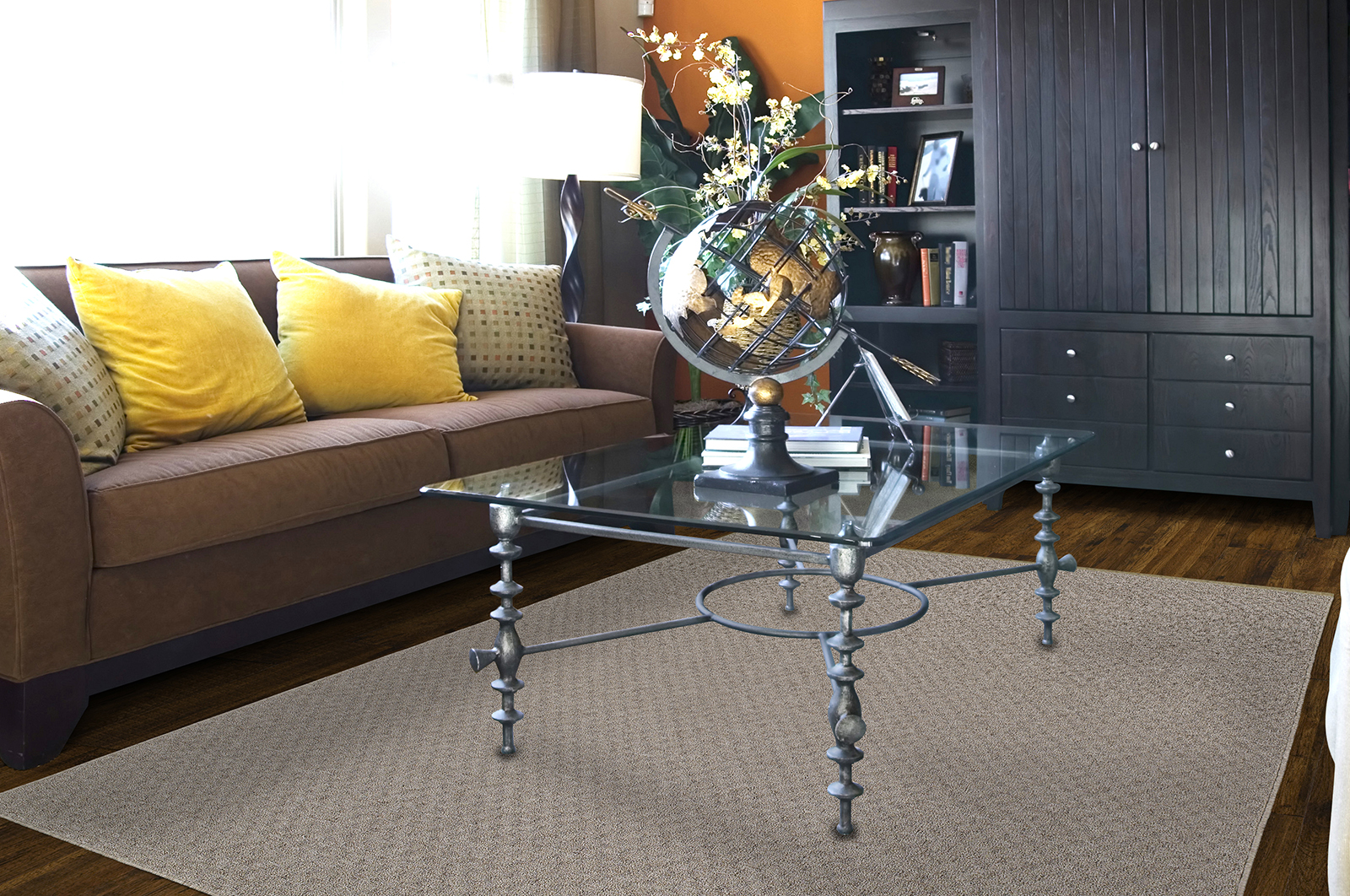 Garland Rug Town Square 5 ft. x 7 ft. Area Rug Tan