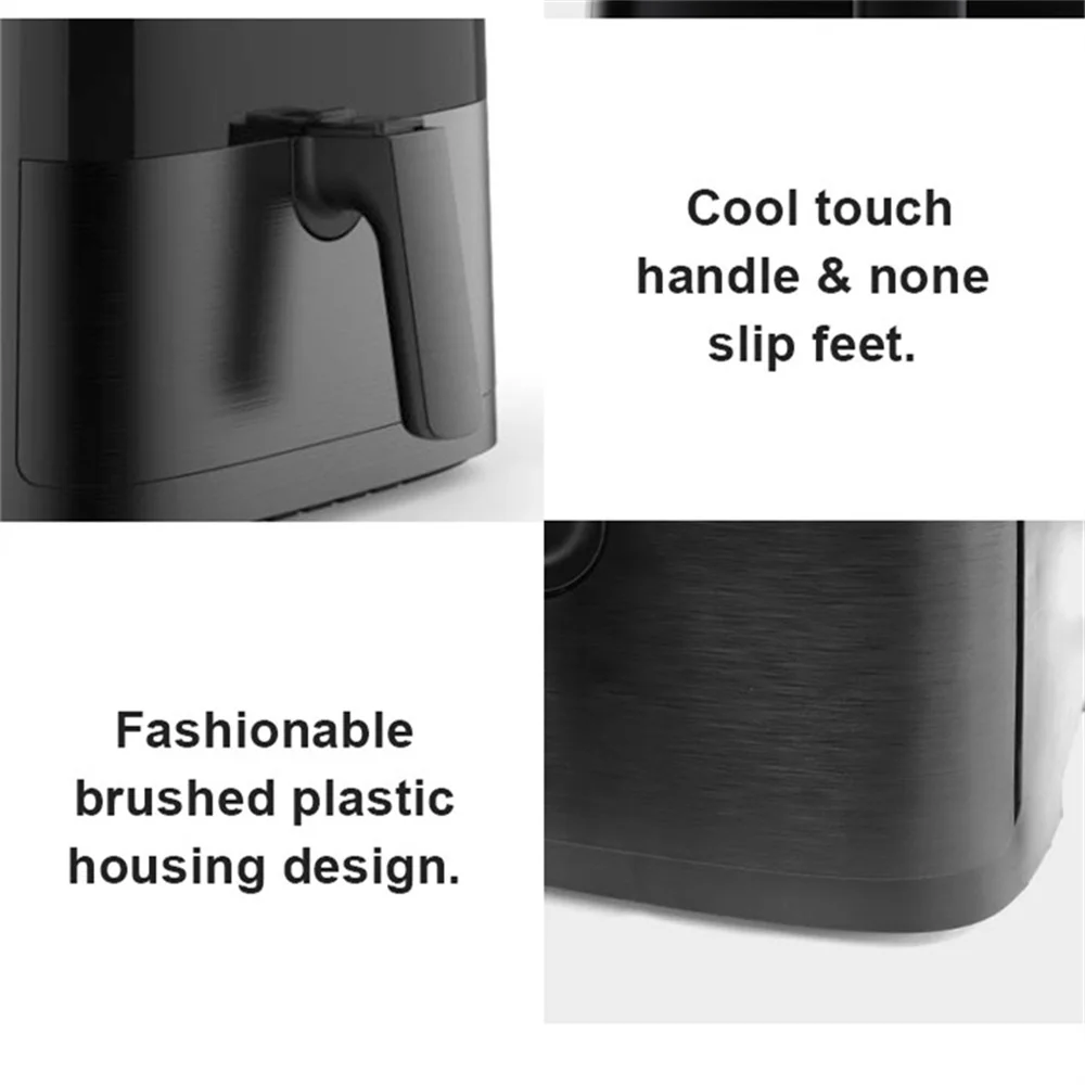 6 Quart Air Fryer 7-In-1 Digital Air Fryer Oven Dishwasher Safe Oilless 1700W