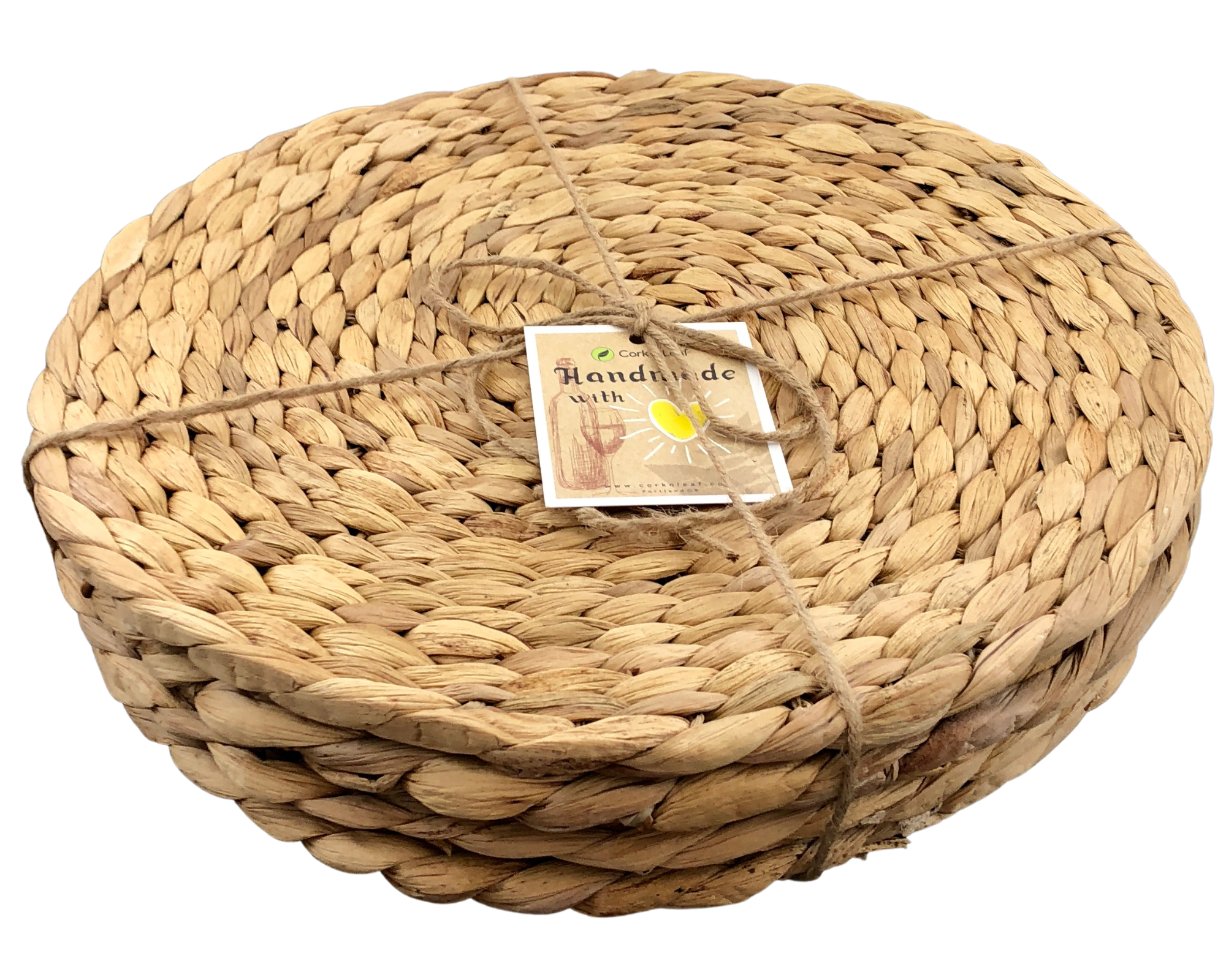 Manzanita Seagrass Charger Plates 13 inch Round- Set of 6