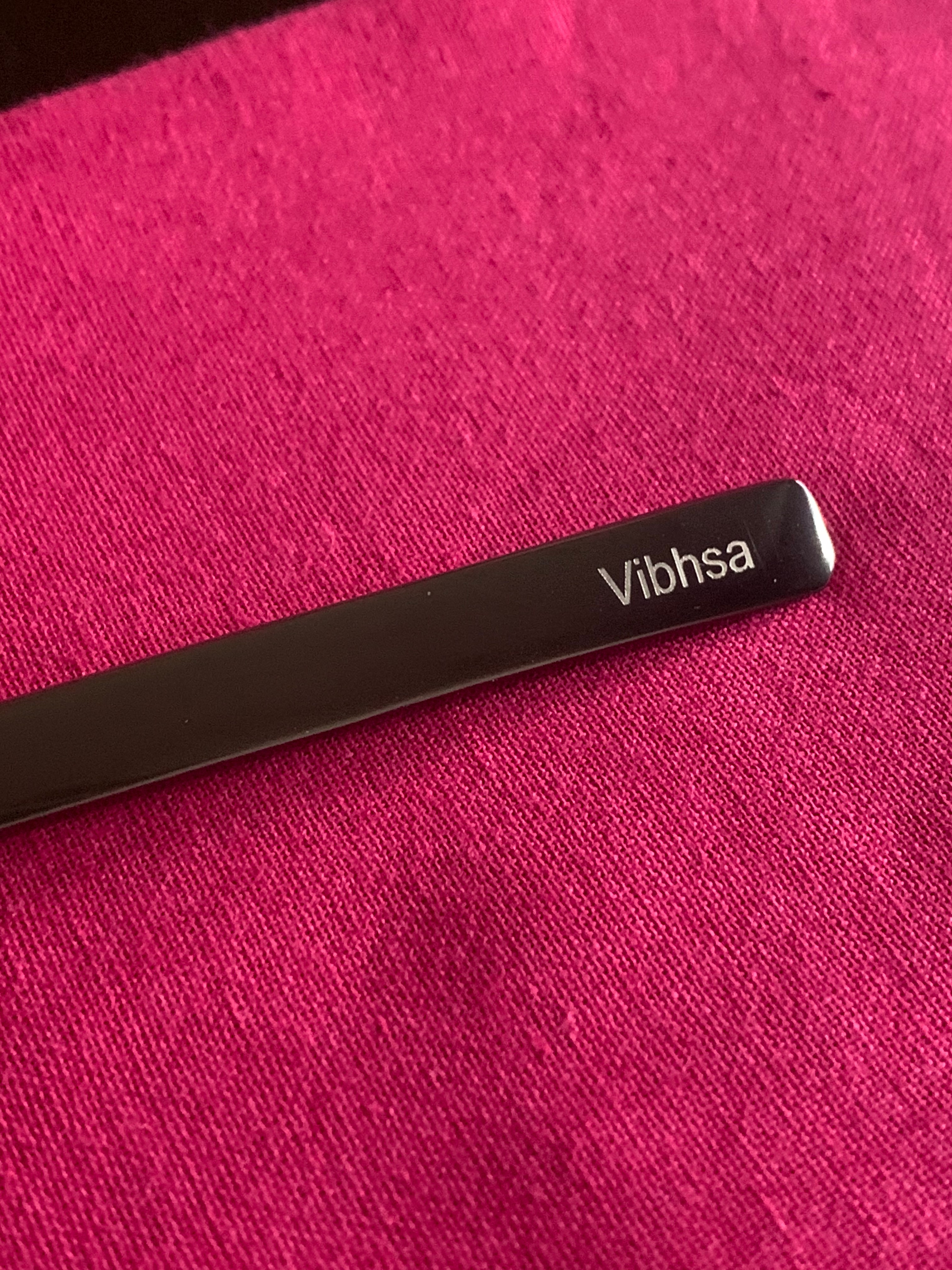 VIBHSA, Stainless Steel Black Table Spoon Flatware set of 4