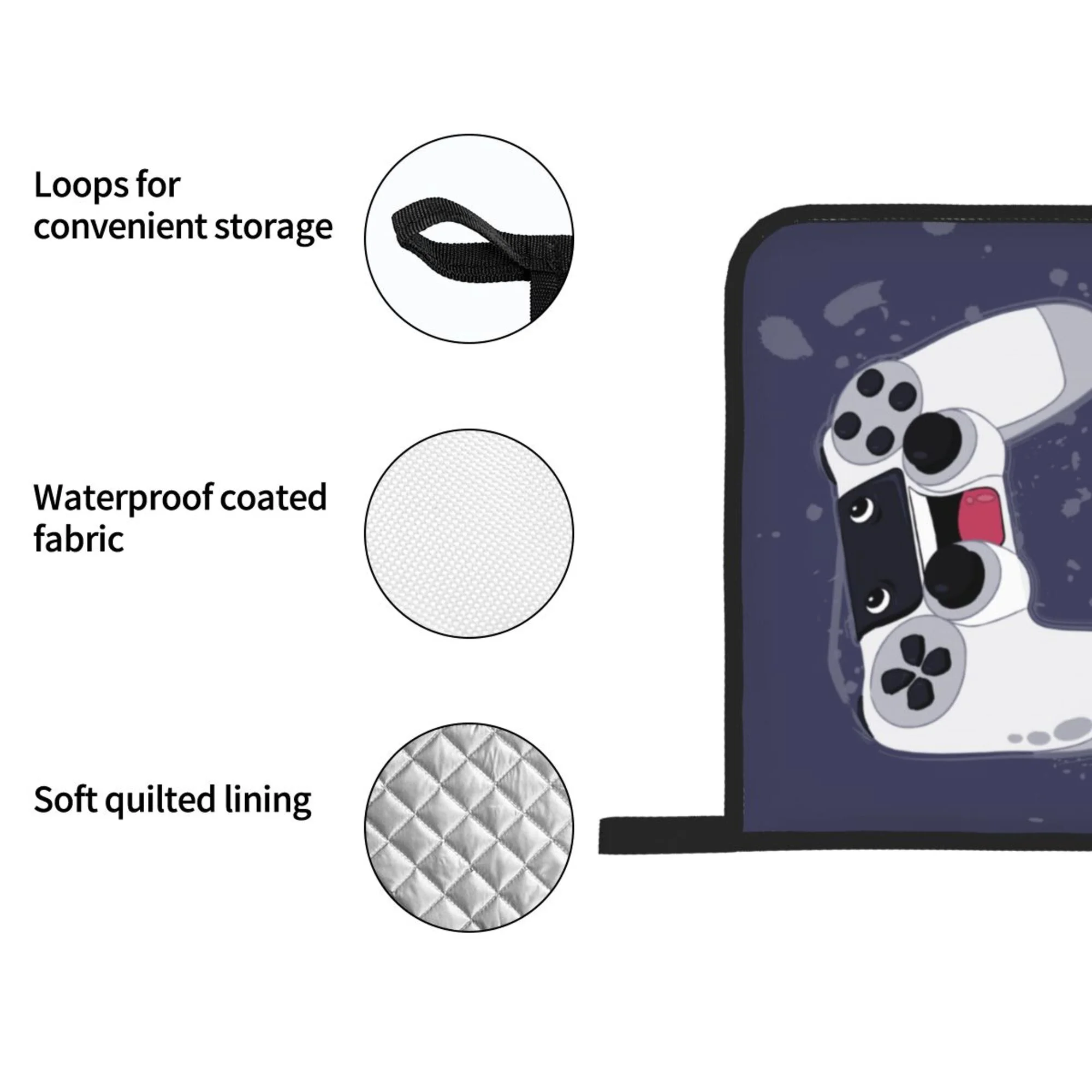 ZICANCN Oven Mitts and Pot Holders Sets,Game Controller Baking Sets Kitchen Heat Resistant 4 Pieces