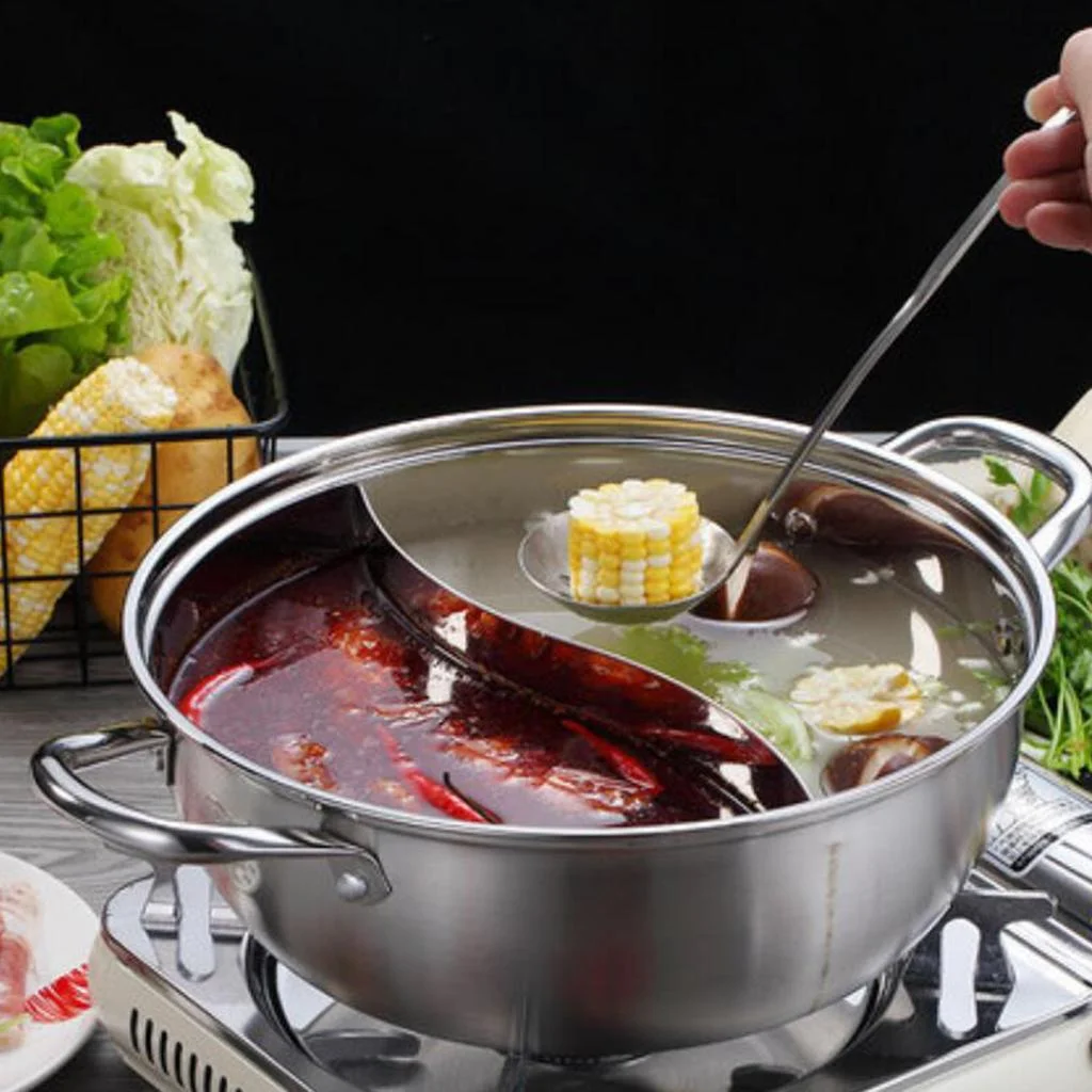 Stainless Steel Hot Pot Soup Pot Universal Pot Large Induction