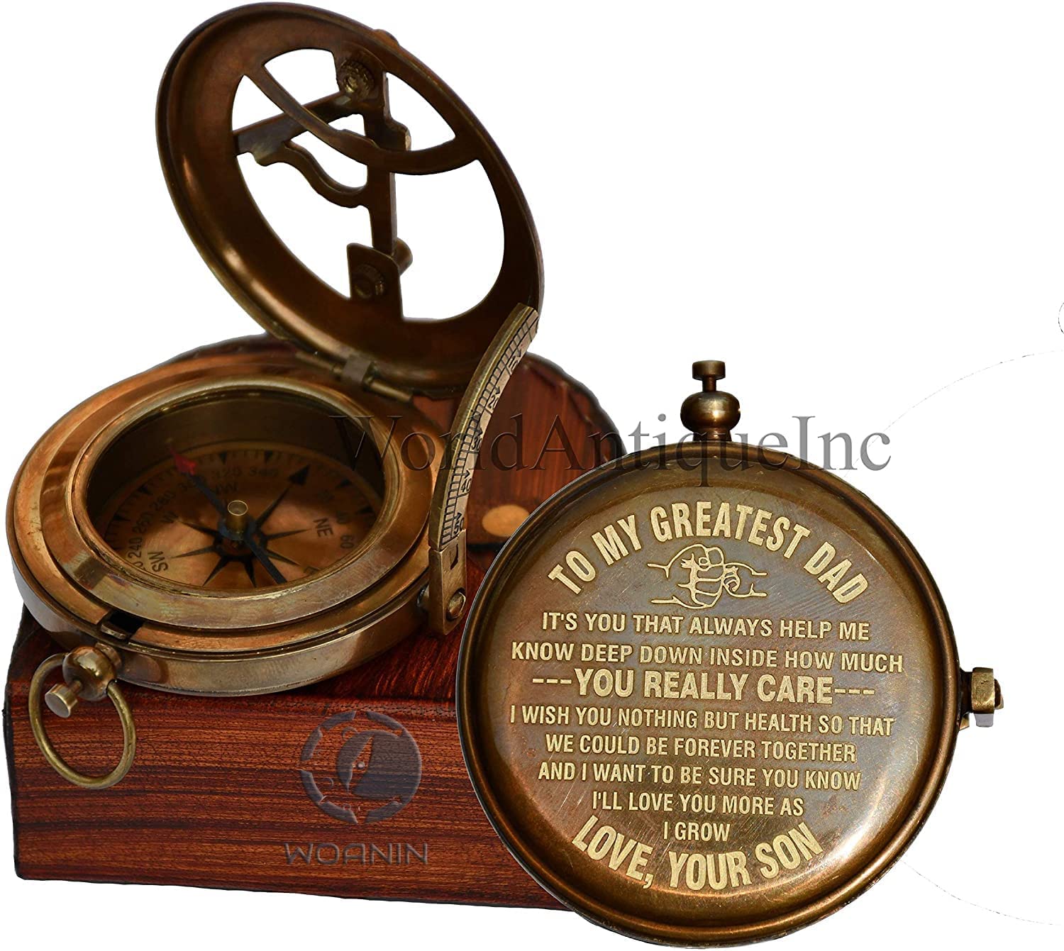 Compass Gift for Husband, Son, to My Man, to My Fiancé, Dad, Boyfriend, for Customized Compass