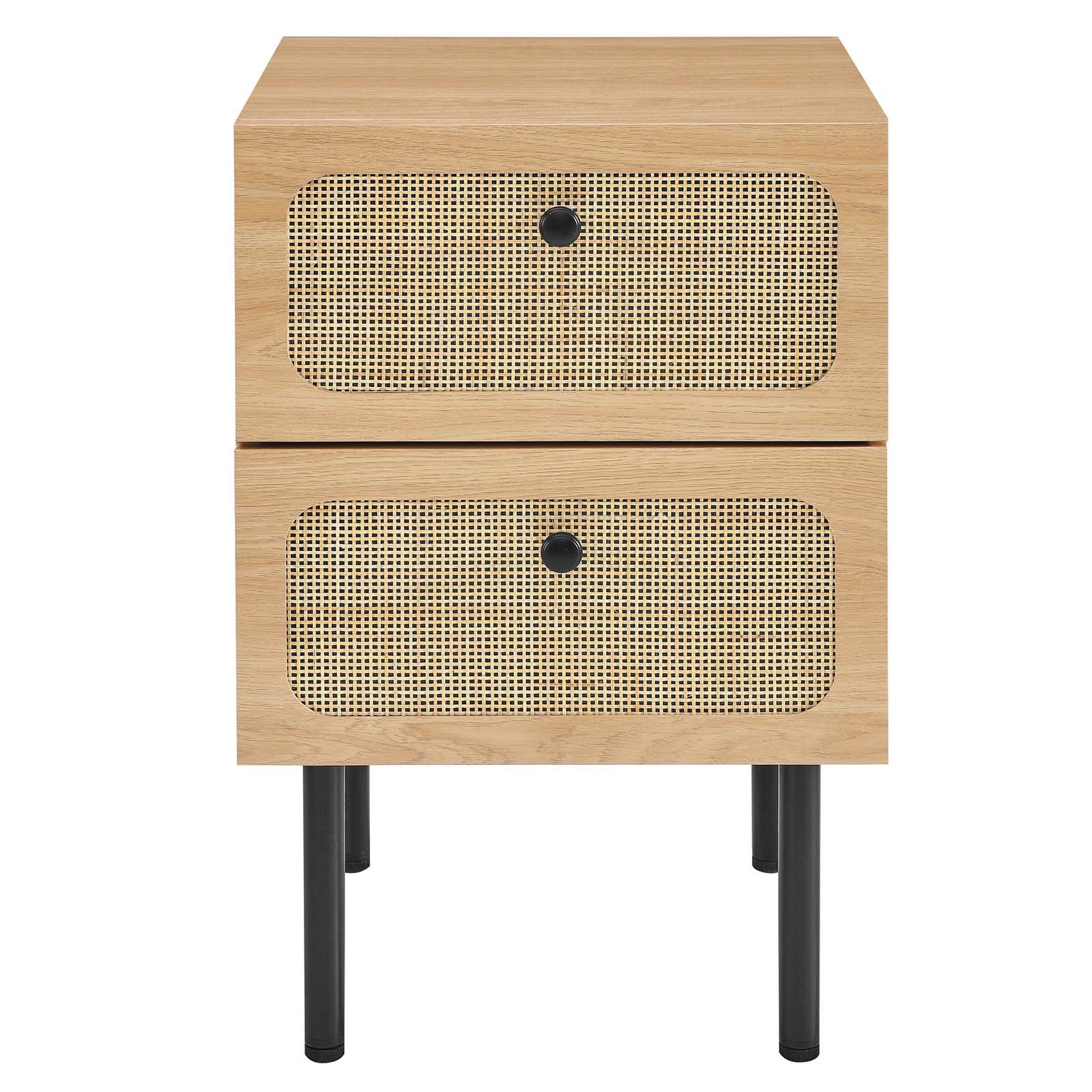 Modway Chaucer 2-Drawer Nightstand in Oak