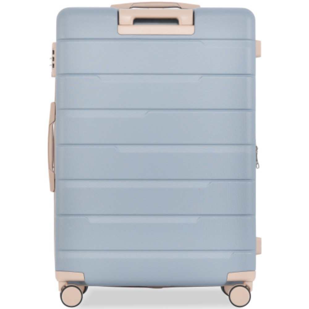 Luggage Sets 3 Piece Suitcase Set 20/24/28,Carry on Luggage Airline Approved,Hard Case with Spinner Wheels,Light Blue Blue + ABS