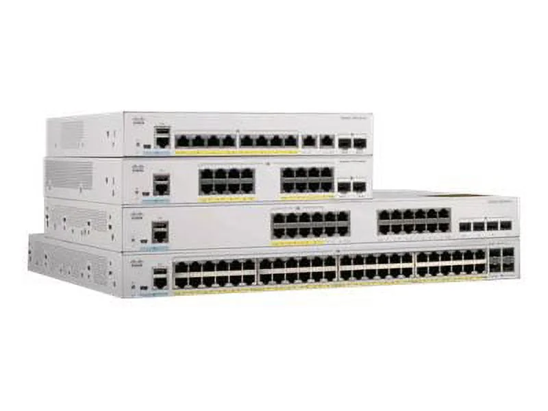 Cisco Catalyst 1000-48P-4X-L - Switch - managed - 24 x 10/100/1000 (PoE+) + 24 x 10/100/1000 + 4 x 10 Gigabit SFP+ (uplink) - rack-mountable - PoE+ (370 W)