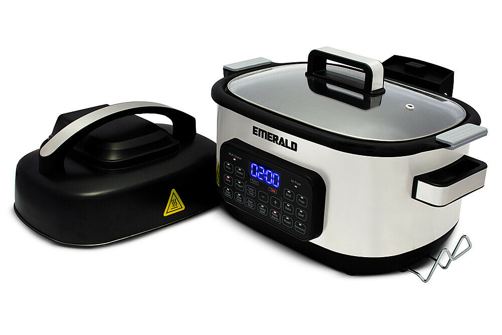 14 in 1 Multi Cooker & Air Fryer Duo -6L- Stainless Steel, Rice, Steam,  Yogurt, Sear/Sauté, Slow Cook, Fries, Bake, Dehydrate