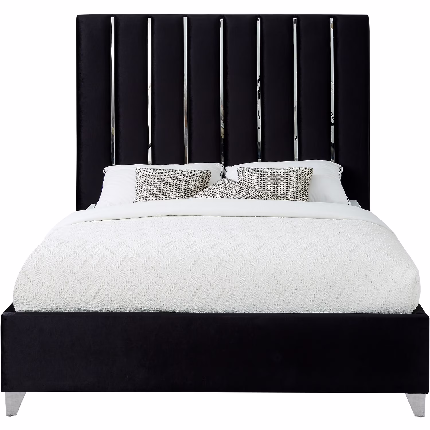 Maykoosh Urban Upmarket Black Velvet King Bed