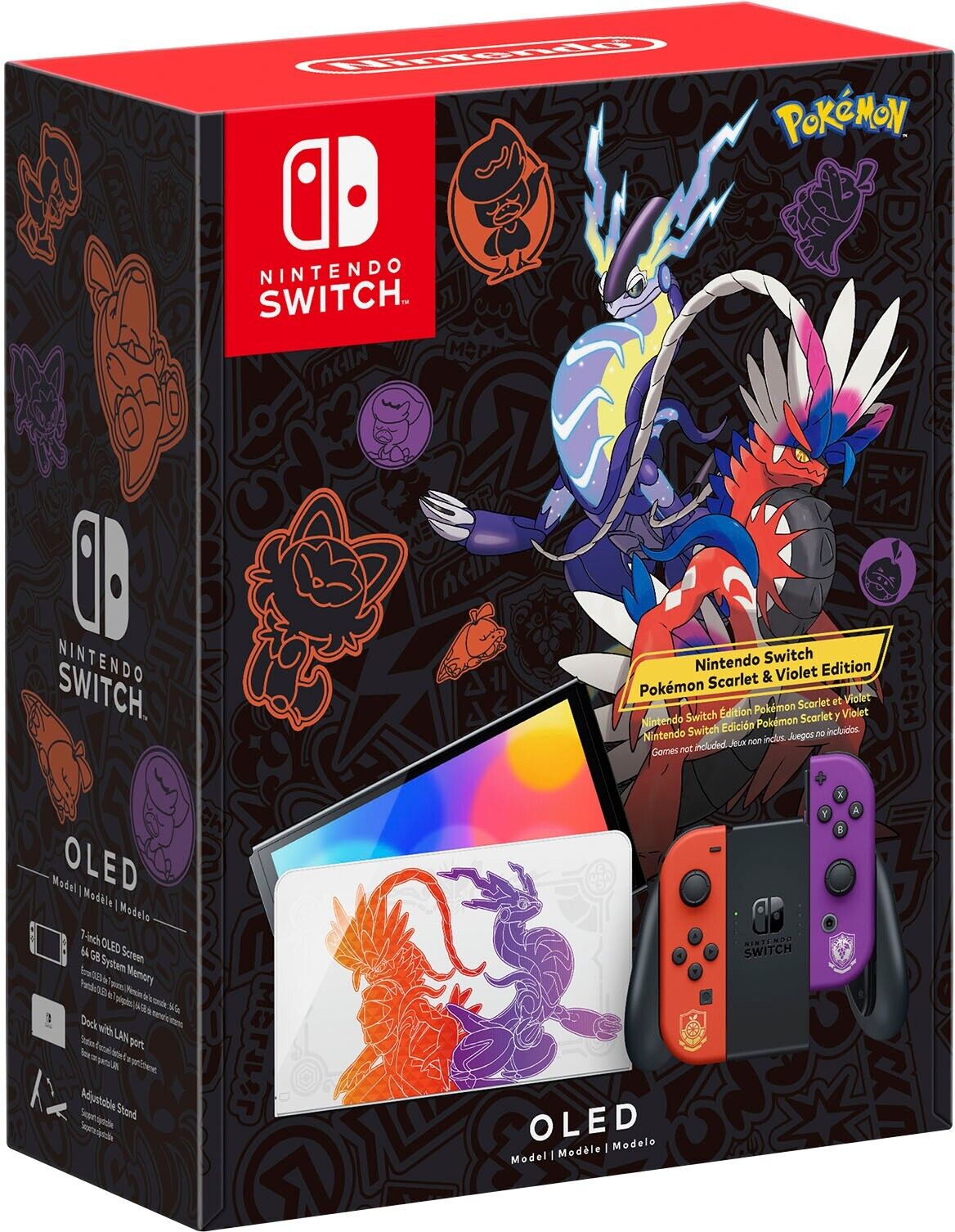 Nintendo Switch (OLED Model) Pokémon Scarlet & Violet Bundled With Violet Game