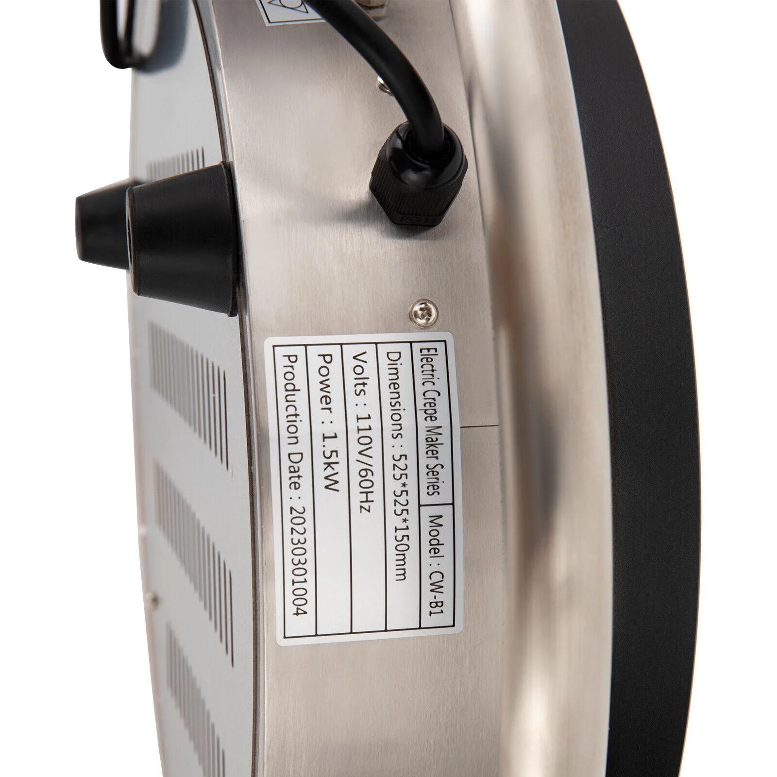 Professional Crepe Maker Machine Electric Frying Pan Griddle Pancakes Non-Stick