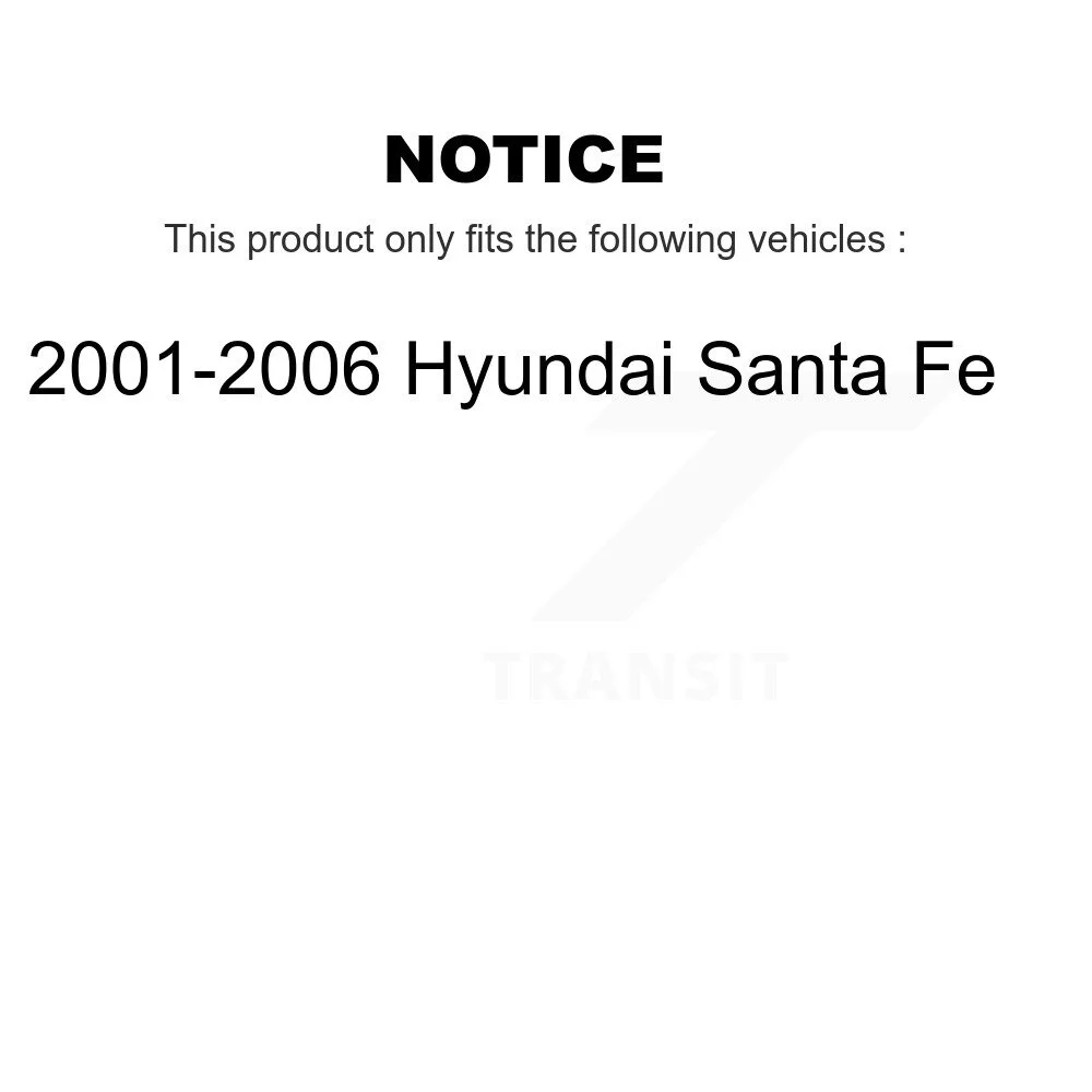 Transit Auto - Front Left (Driver) or Right (Passenger) Steering Tie Rod End & Boot Kit For 2001-2006 Hyundai Santa Fe KTB-100404
