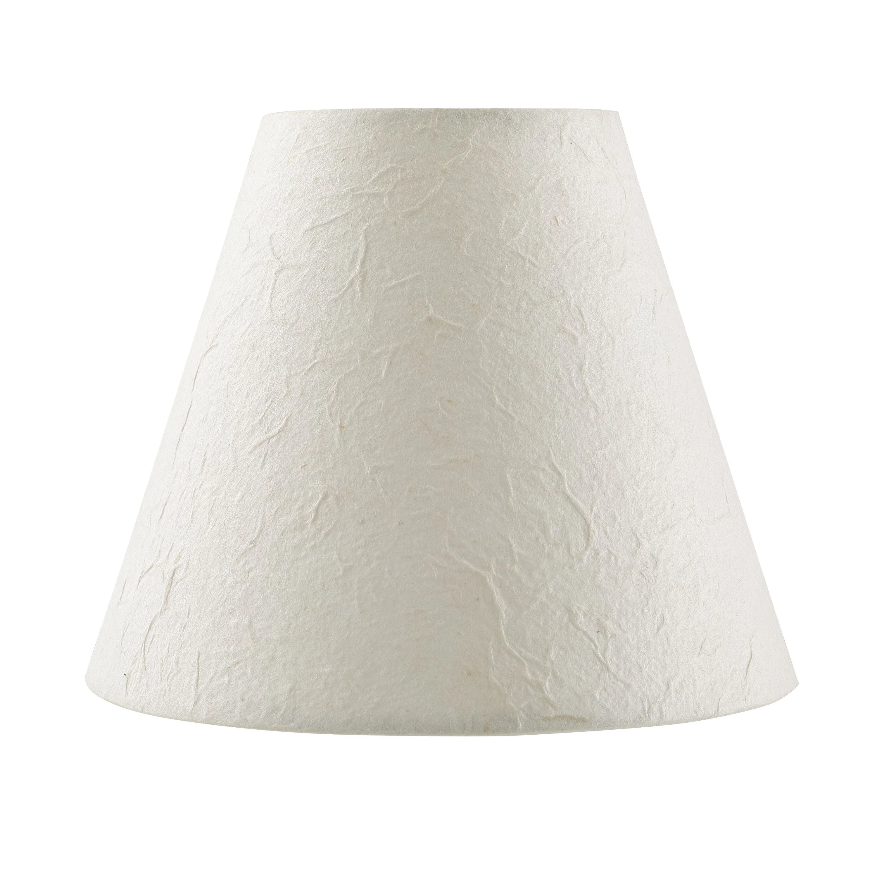 Aspen Creative 32129-9 Small Hardback Empire Shape Chandelier Clip-On Lamp Shade Set (9 Pack), Transitional Design in White, 6