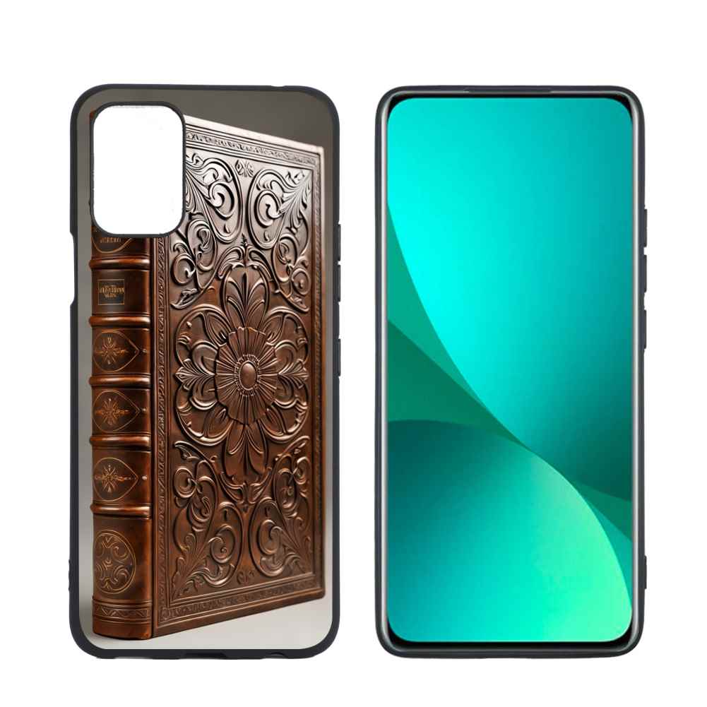 Vintage-leather-book-designs-0 phone case for LG K52 for Women Men Gifts,Vintage-leather-book-designs-0 Pattern Soft silicone Style Shockproof Case
