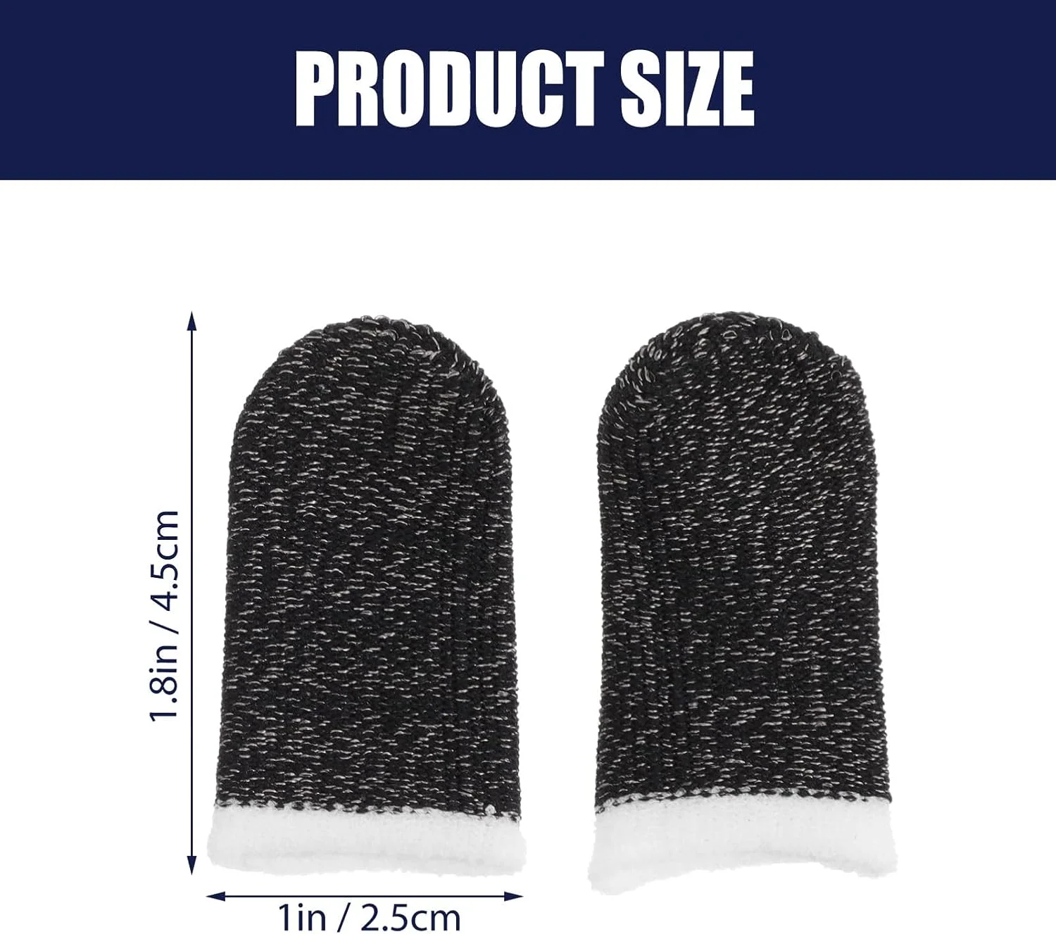 Cot Protector 10 Pairs of Mobile Gaming Finger Sleeves Highly Conductive Silver Thread Touch Screen Breathable Anti- Sweat Aim Finger Thumb Protector Thumb Protector