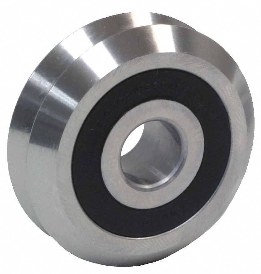 Bishop-Wisecarver Yoke Roller,1 51/64in Dia,Heavy,Dbl Seal  WDW3SSX