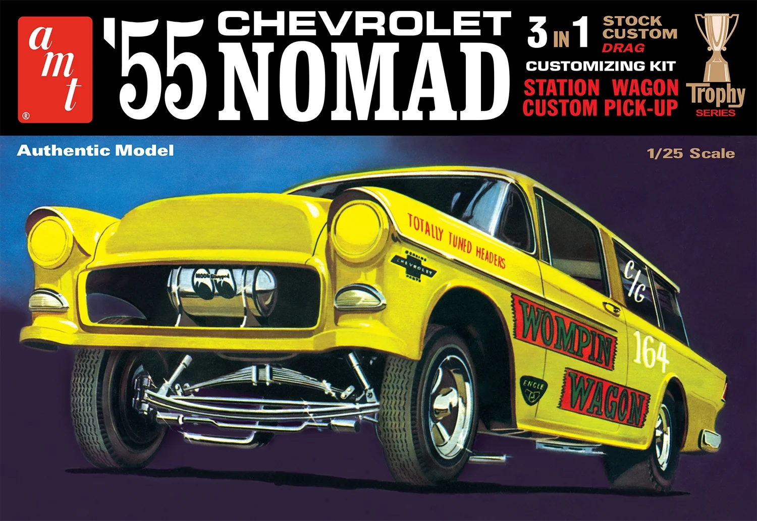 Skill 2 Model Kit 1955 Chevrolet Nomad 3-in-1 Kit 