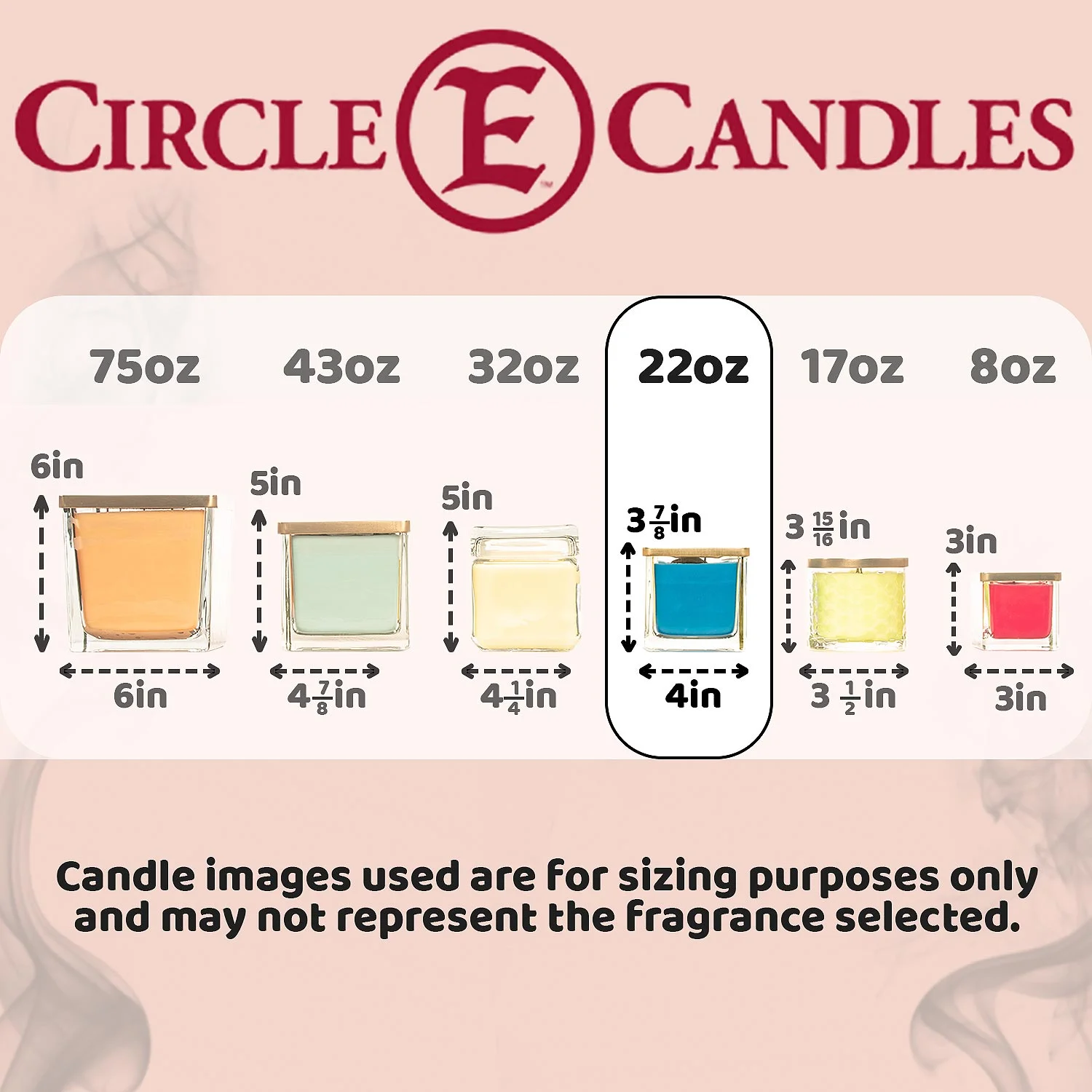 Circle E Candles, Bird of Paradise Scent, Medium Size Jar Candle, 22oz, 2 Wicks