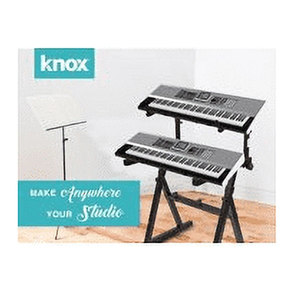 Knox Gear Z-Style Two Tier Electronic Keyboard Piano Stand (Version 2)