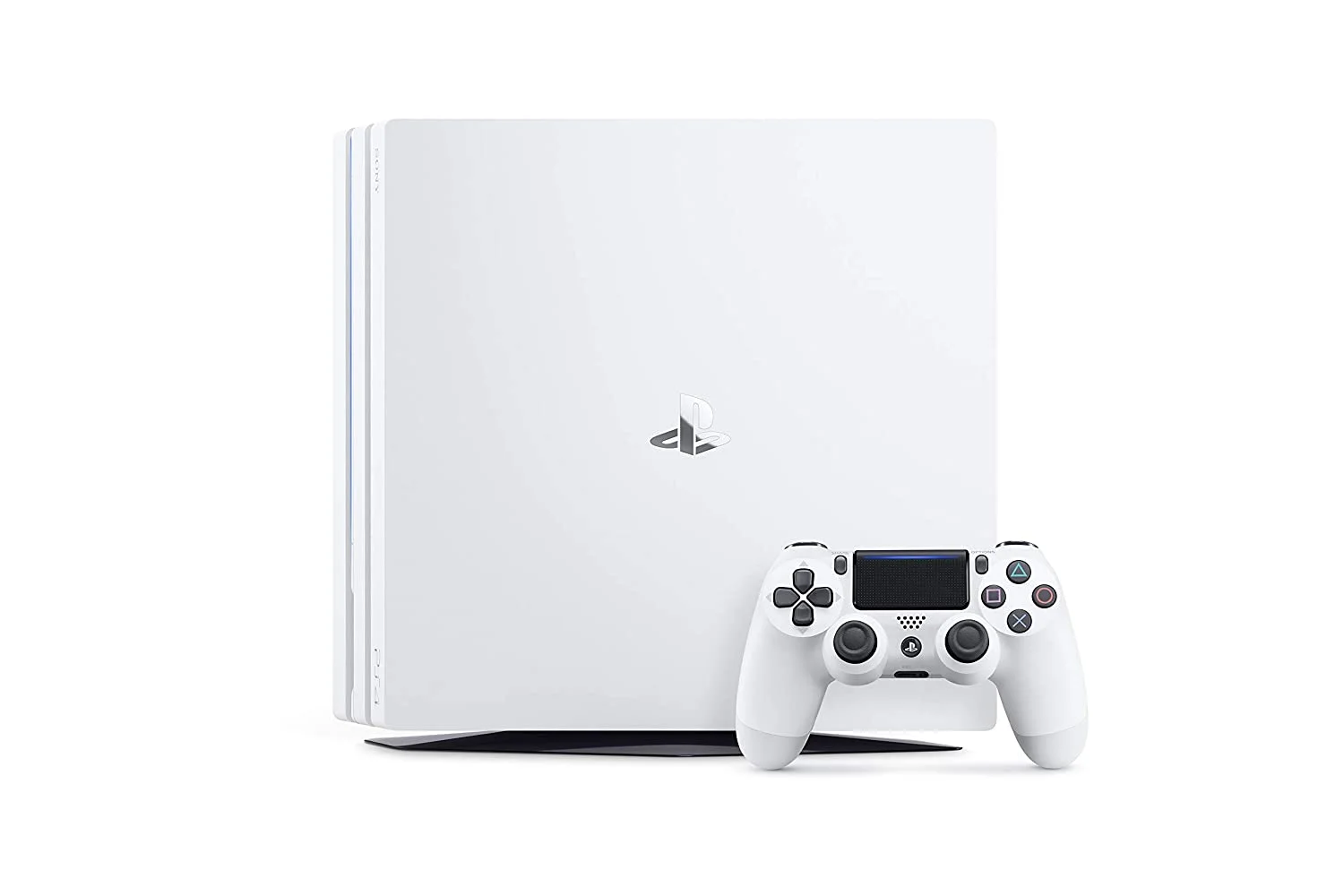 Sony PlayStation 4 Pro 1TB White Gaming Console + G9 Earbuds With Microphone BOLT AXTION Bundle Used