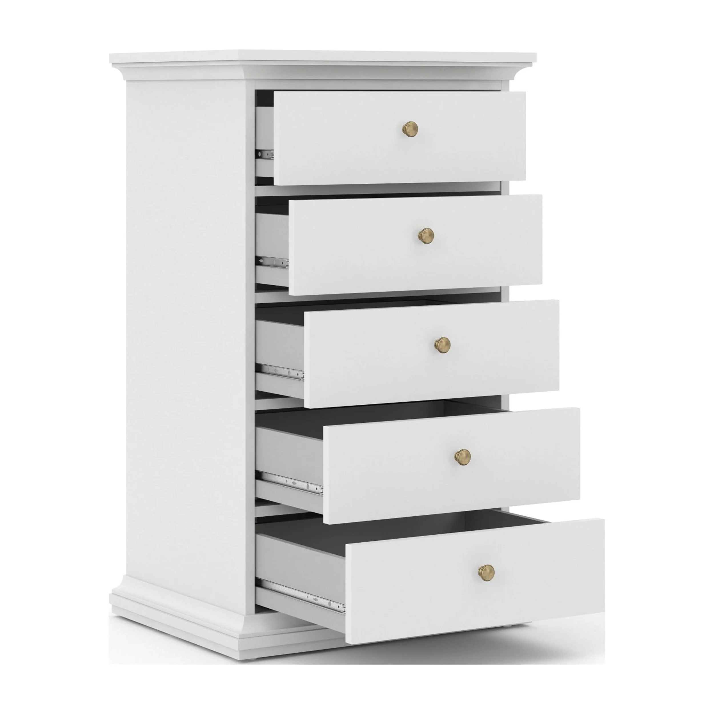Maison Park 5 Drawer Chest, White