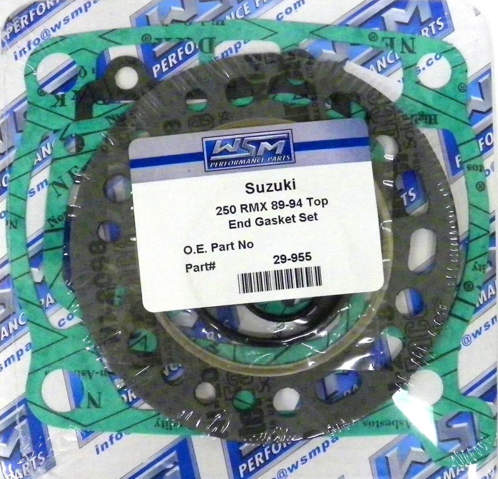WSM Top End Gasket Kit For Suzuki 250 RMX 89-94 29-955