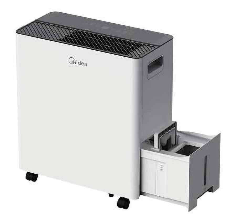Midea Smart 50-Pint Dehumidifier with Built-in Pump, Energy Star Certified .Model MAD50PS1AWT-C. Wi-Fi. Works with Alexa and Google.
