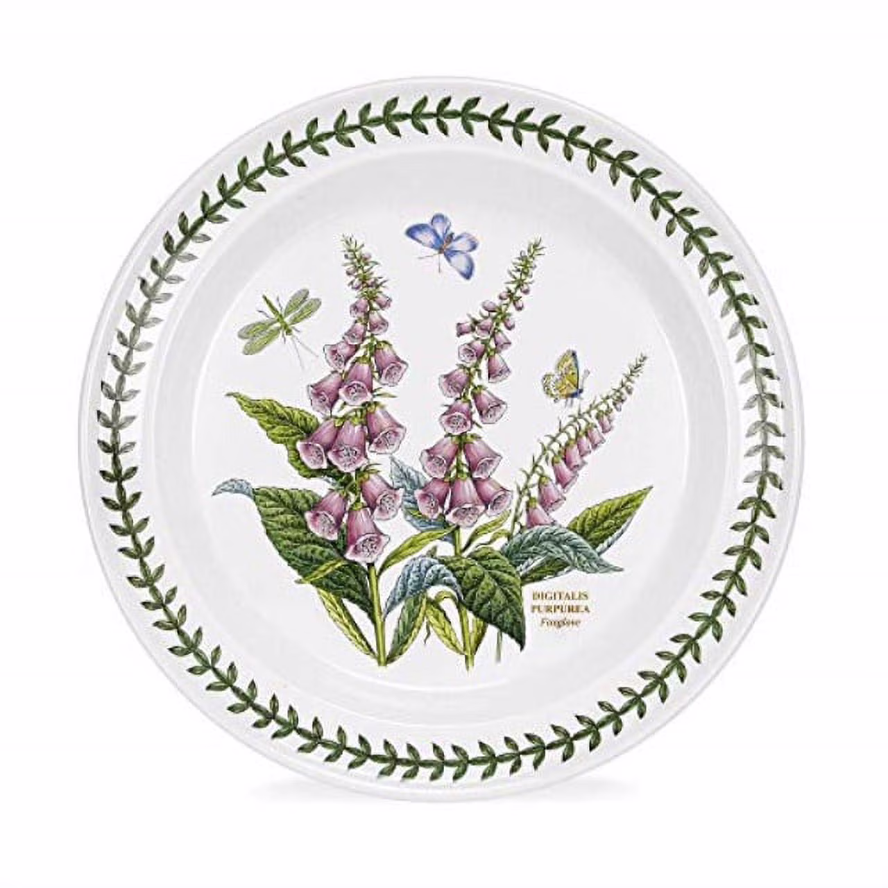 Portmeirion Botanic Garden Digitalis Purpurea Foxglove 10-in Dinner Plate