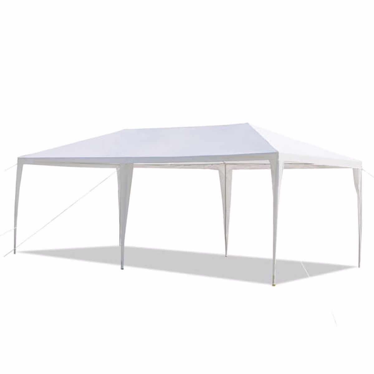 Bornmio 3*6m Non-Cloth PE Cloth Plastic Sprayed Iron Pipe Outdoor Party Tent White