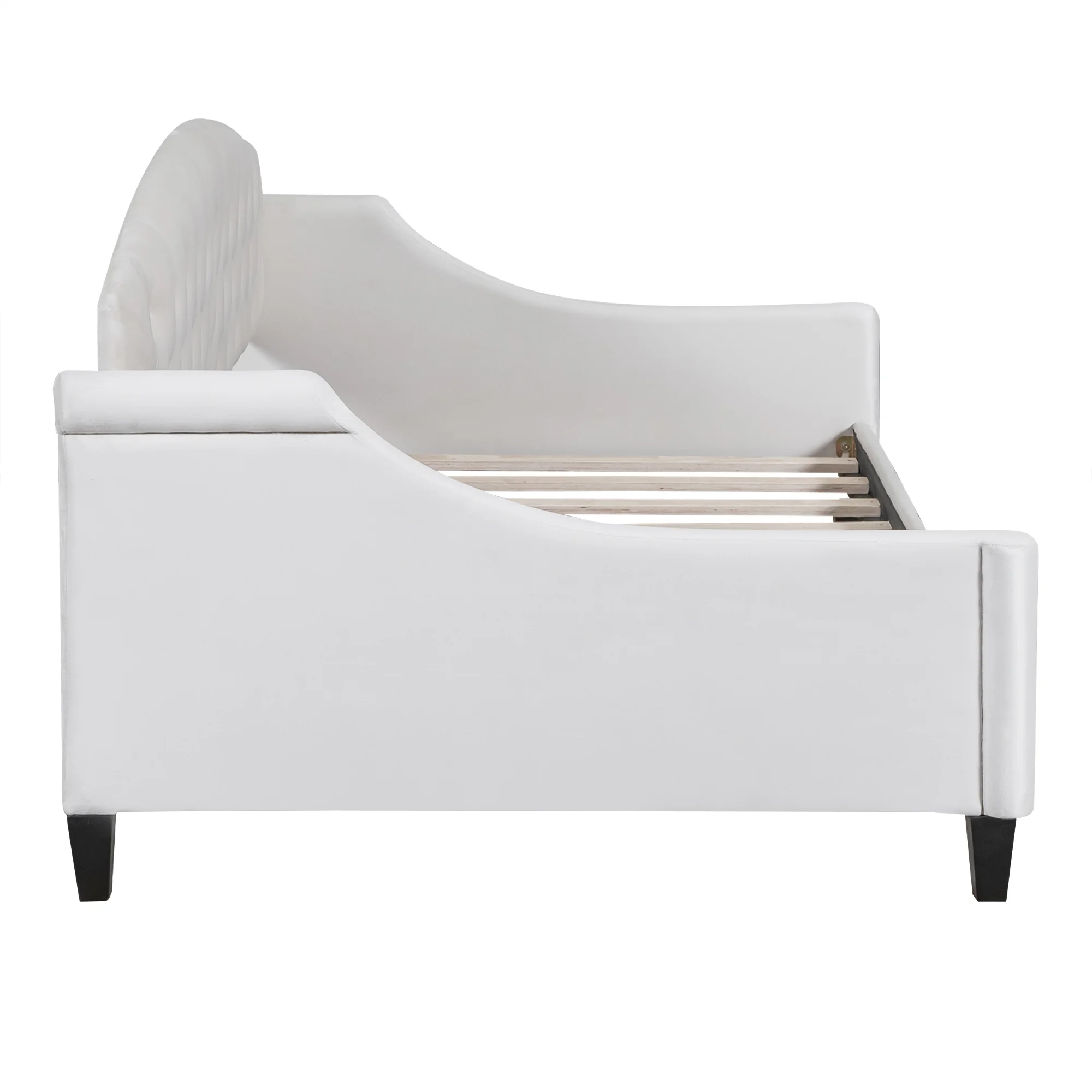 CoSoTower Modern Luxury Tufted Button Daybed,Twin,Beige