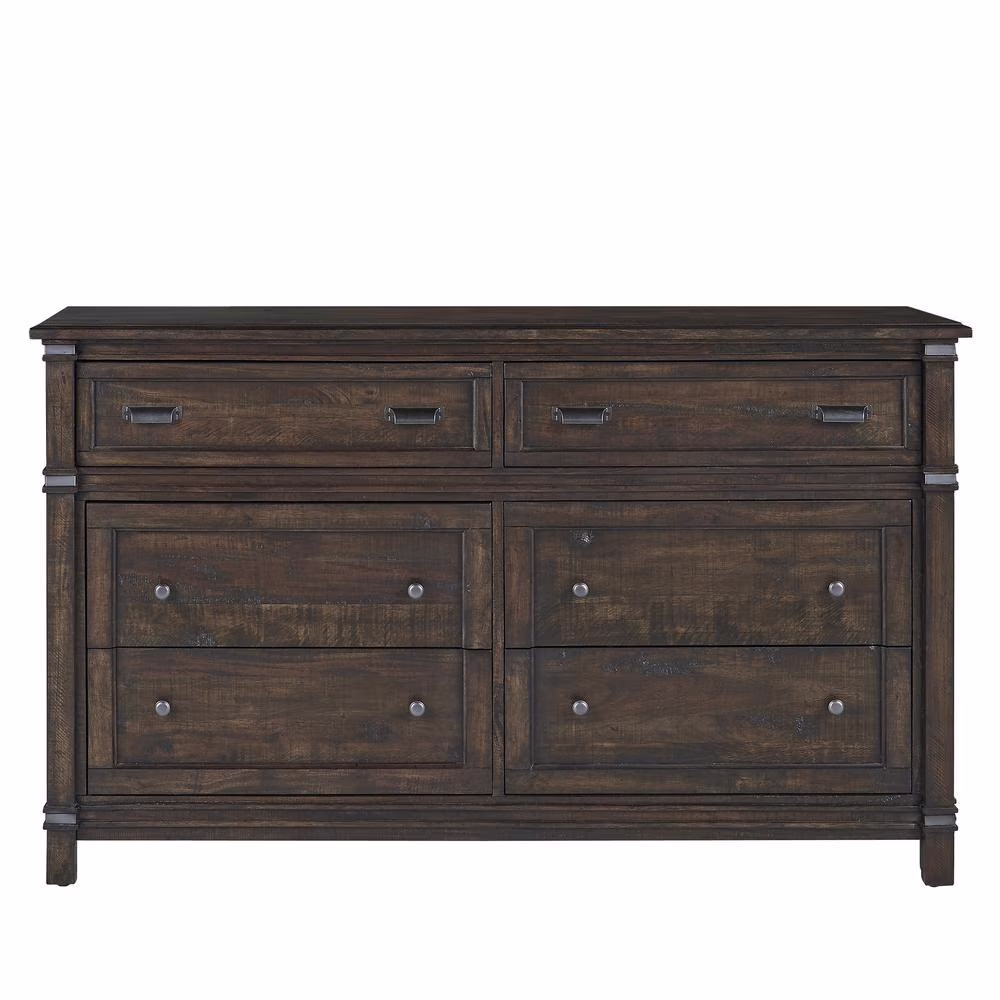 American Woodcrafters Farmwood Six Drawer Dresser