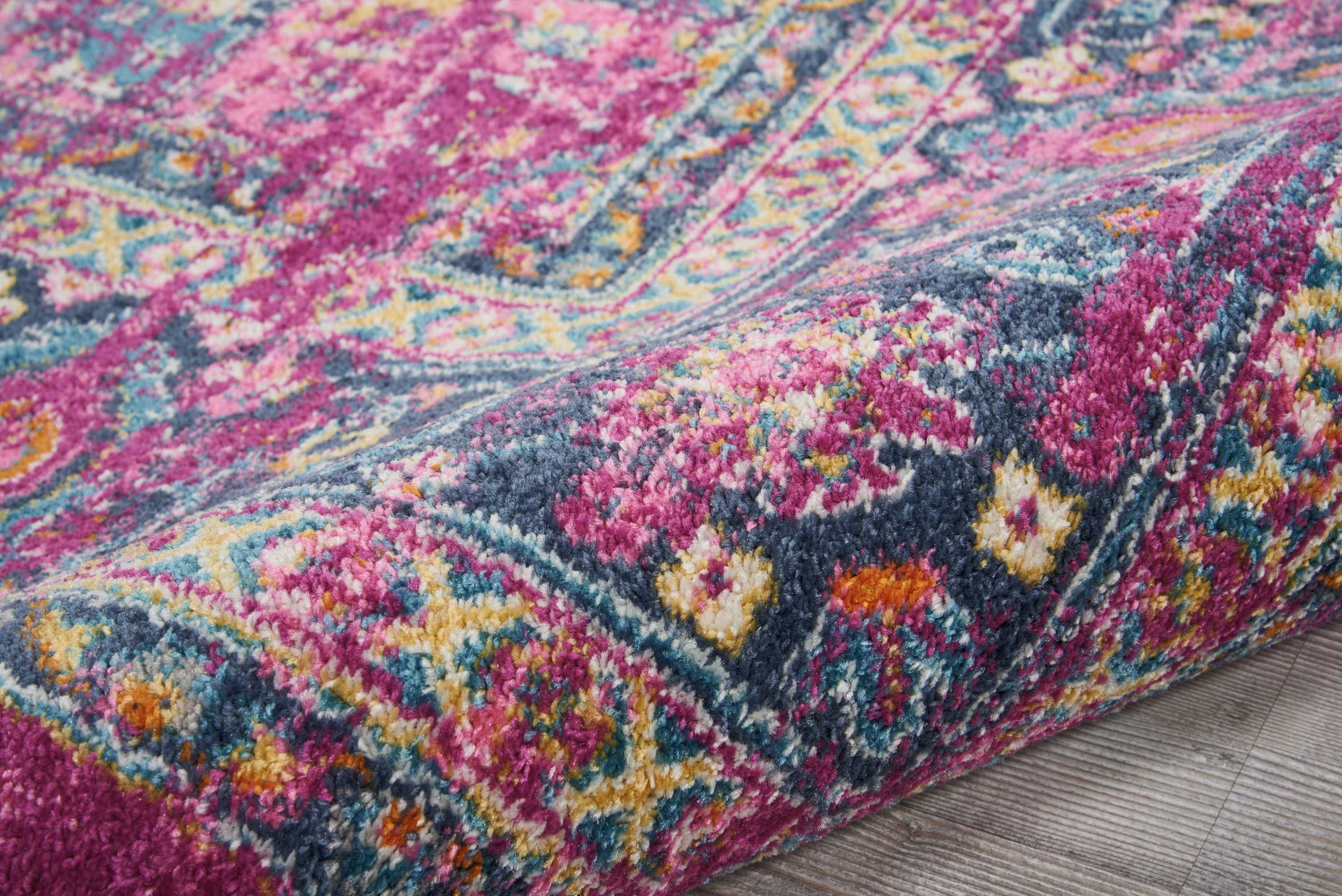 Nourison Passion Persian Fuchsia 8' x 10' Area Rug, (8x10)