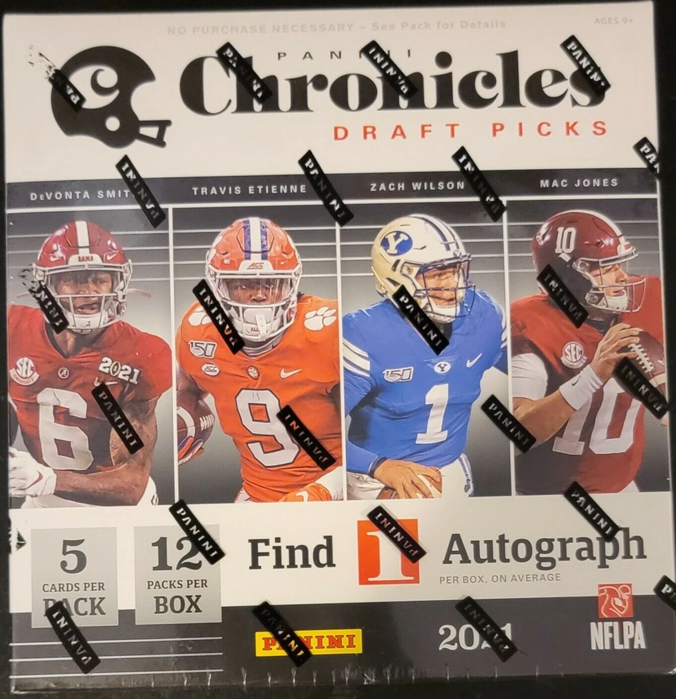 NFL Panini 2021 Chronicles Draft Picks Football Trading Card MEGA Box (Green Parallels)