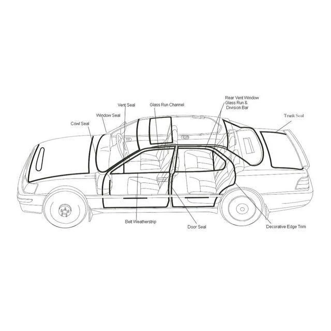 Fairchild Window Channel Division Bar For 64-66 GMC Fullsize Pickup G1005
