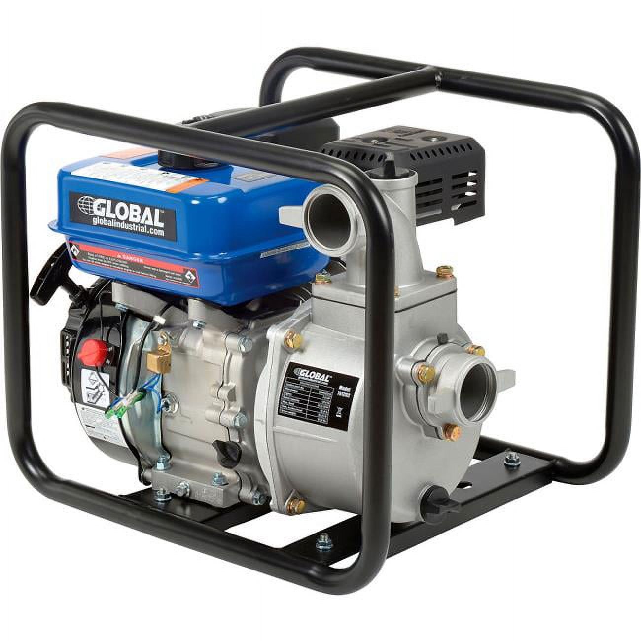 United Power Equipment 761202 2 Plus Intake & Outlet, 7 HP Global Industrial Portable Gasoline Water Pump