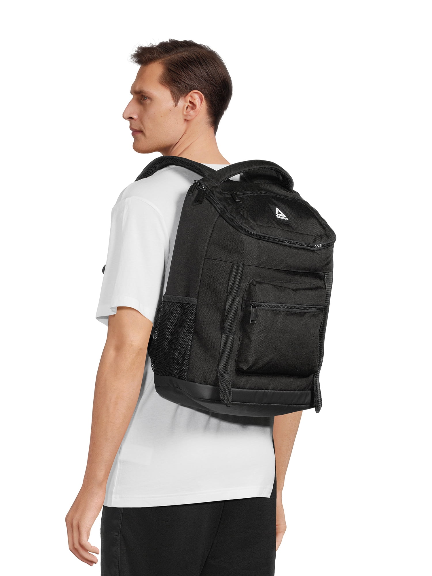 Reebok Unisex Adult Bobbie Top Loader Laptop Backpack, Black