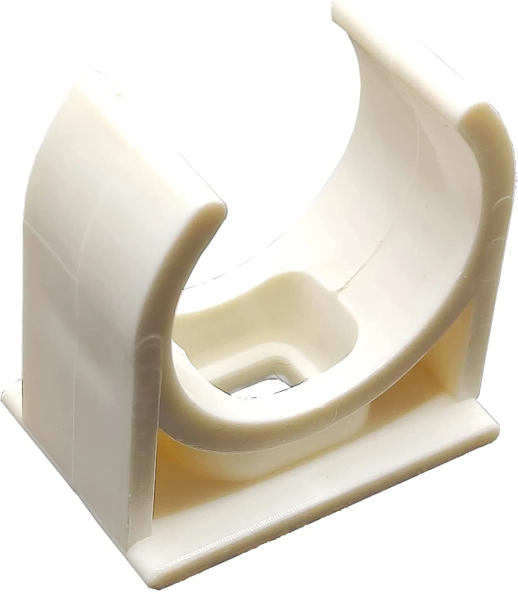 PVC Water Pipe Clamps Clips for 20mm/0.79 Inch OD U-Hook TV Trays Tubing Hose Hanger Support Pex Tubing White 20pcs