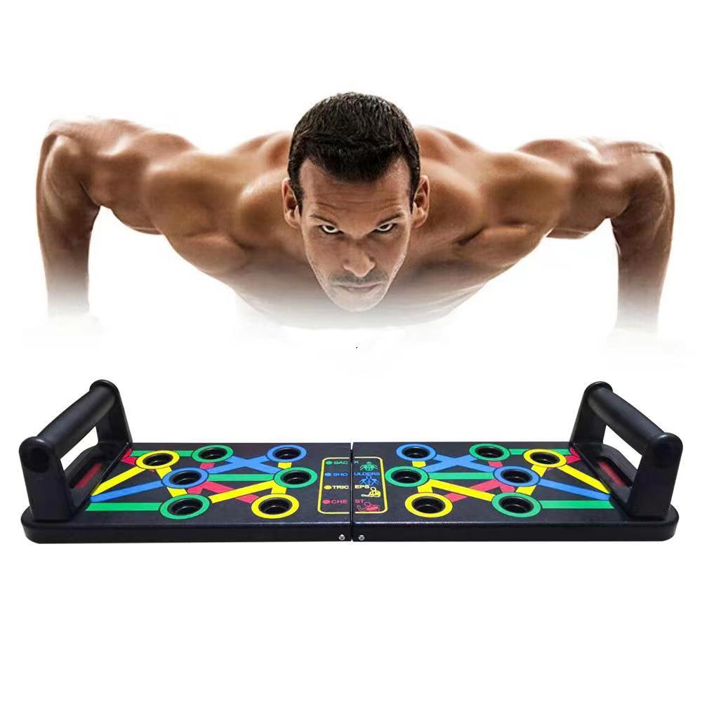 14 in 1 Foldable Push-up Rack Plate with Handle for Muscle Training, Effective Shaping,Home Push-up Fitness Equipment