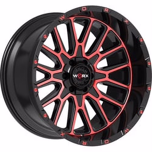 Worx Offroad 818MBR Machined Black Red Tint 20x12 8x180 -44mm (818MBR-2128944)