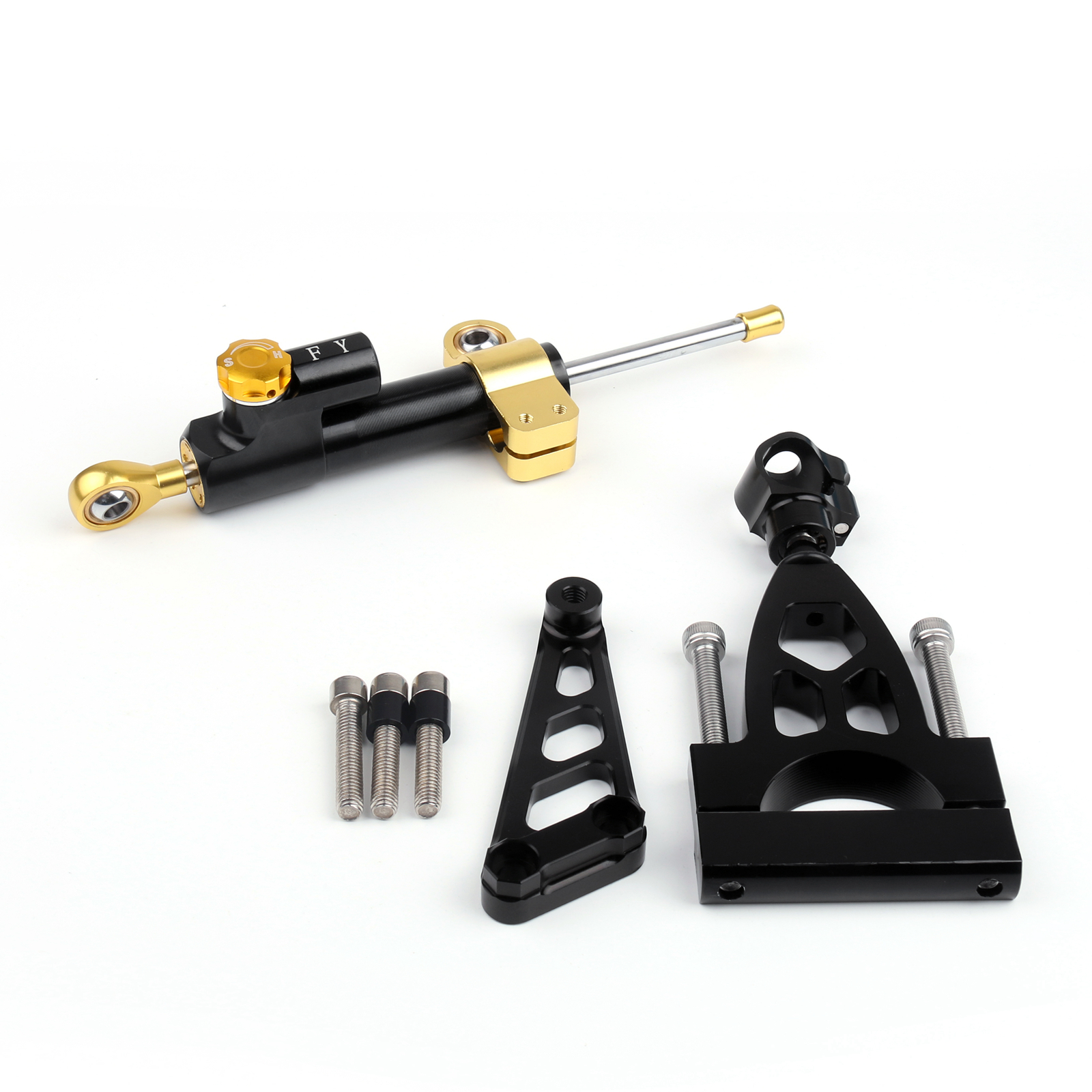 Steering Damper Black For HONDA CB400 SUPER FOUR 1996-2015