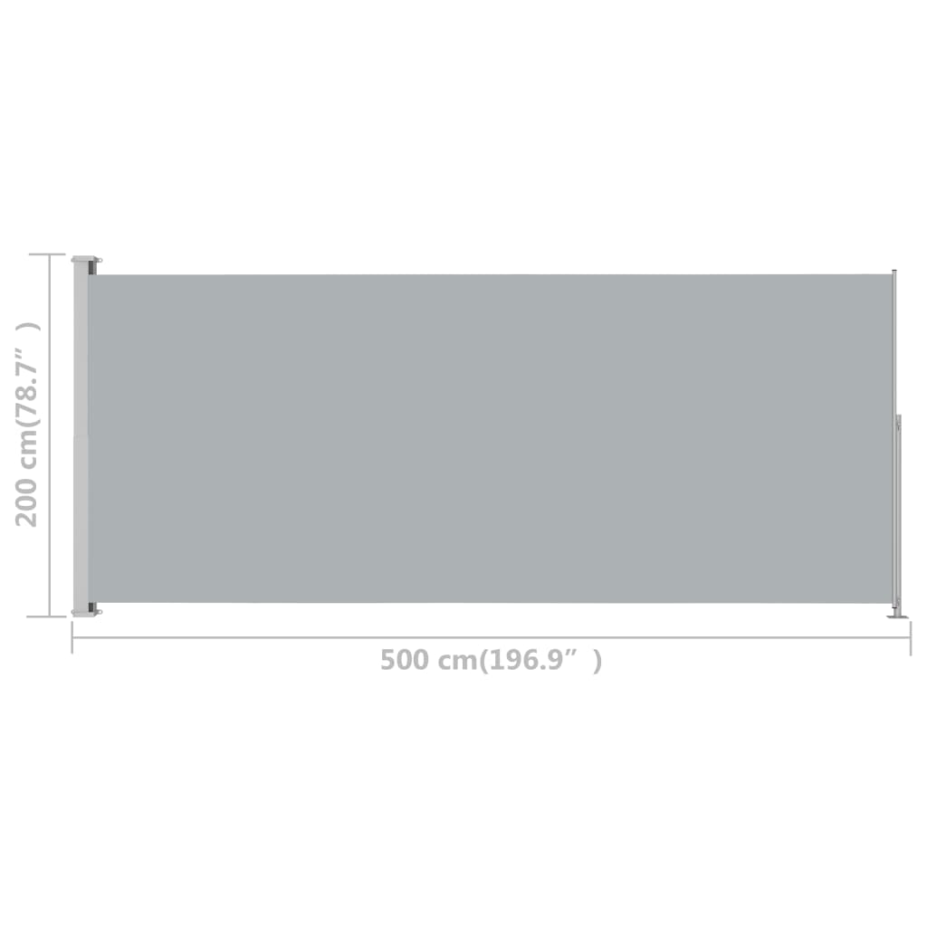 Buyweek Patio Retractable Side Awning 78.7