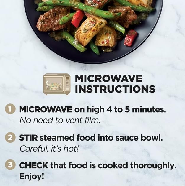 Healthy Choice Simply Steamers Beef Chimichurri Frozen Meal, 9 oz - Pack of 6