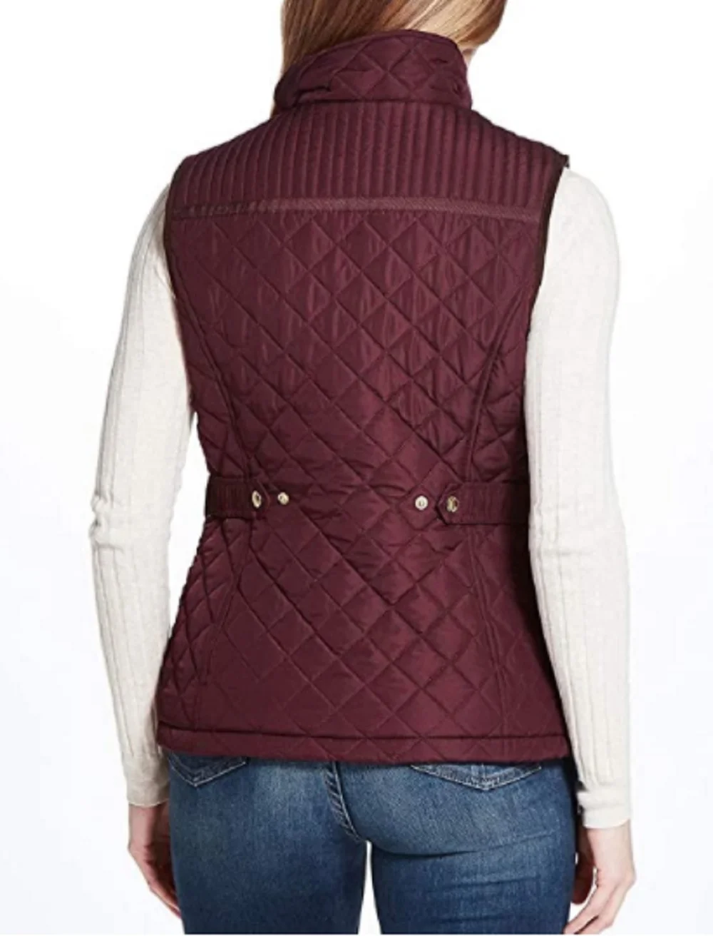 Weatherproof Ladies' Ultra Soft Cozy Lining Quilted Vest Red (Small)