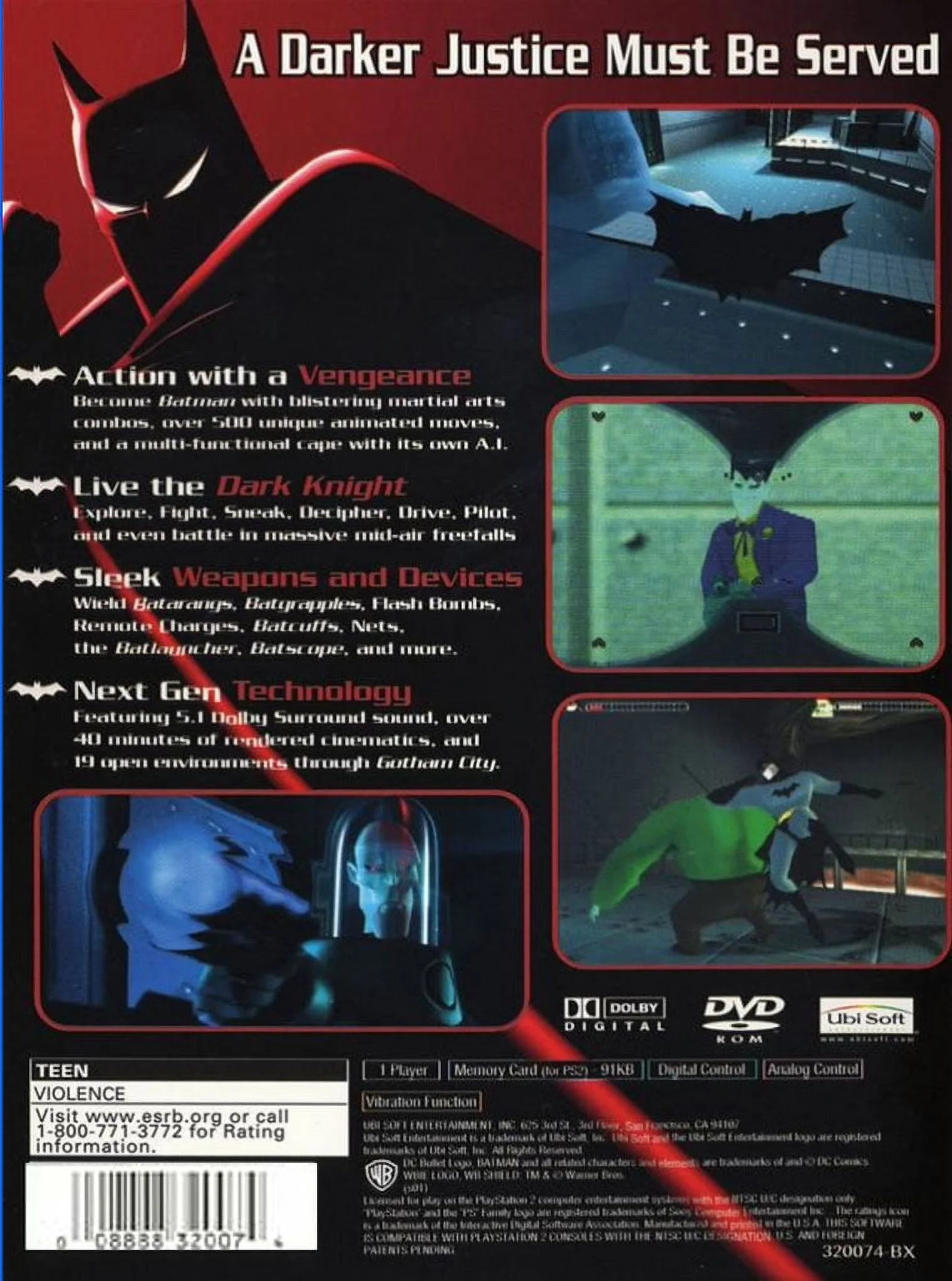 Batman Vengeance for the Playstation 2 (PS2) Game (Complete in Box)