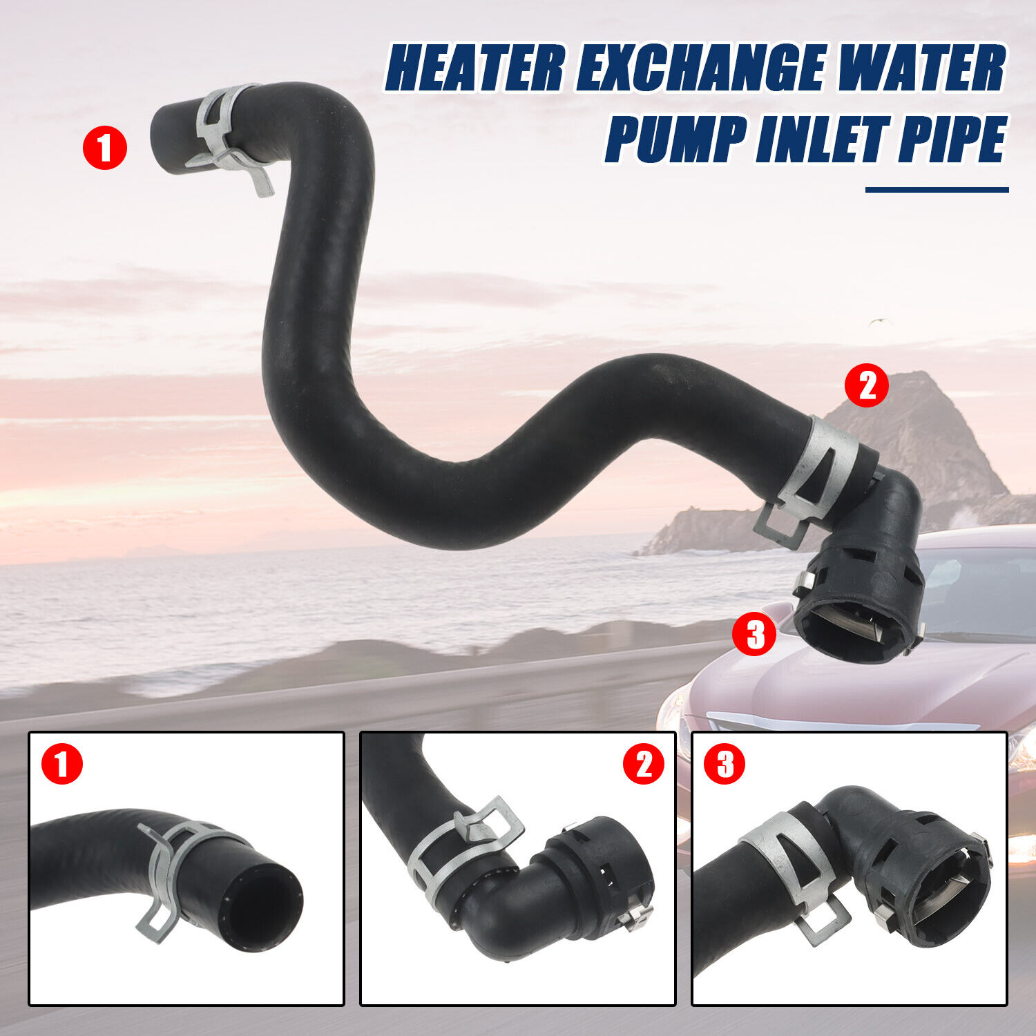 Heater Exchange Water Pump Inlet Duct for Hyundai Sonata 2013 2014 2015