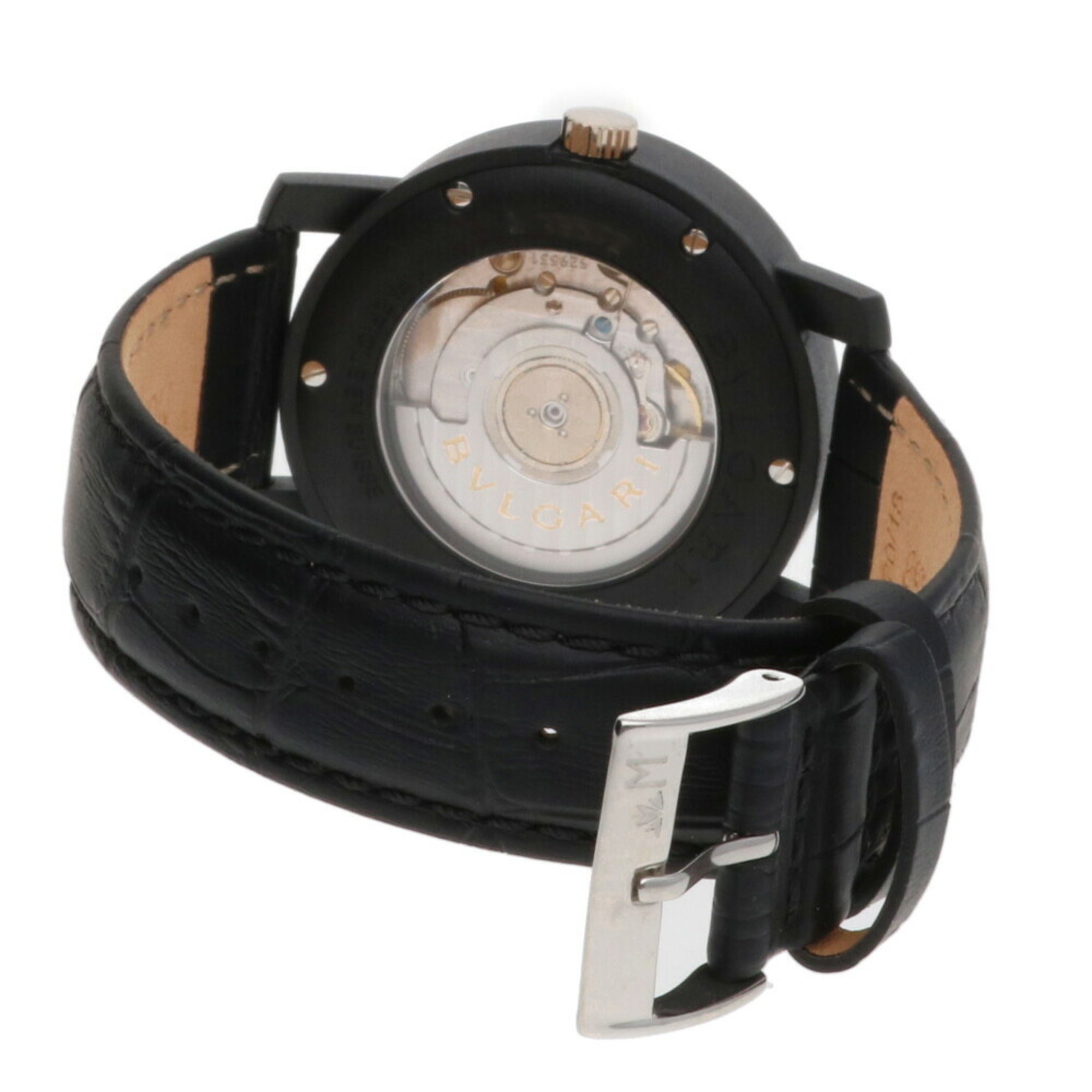 Pre-Owned Bvlgari BVLGARI carbon watch BB40CL self-winding men's (Good)