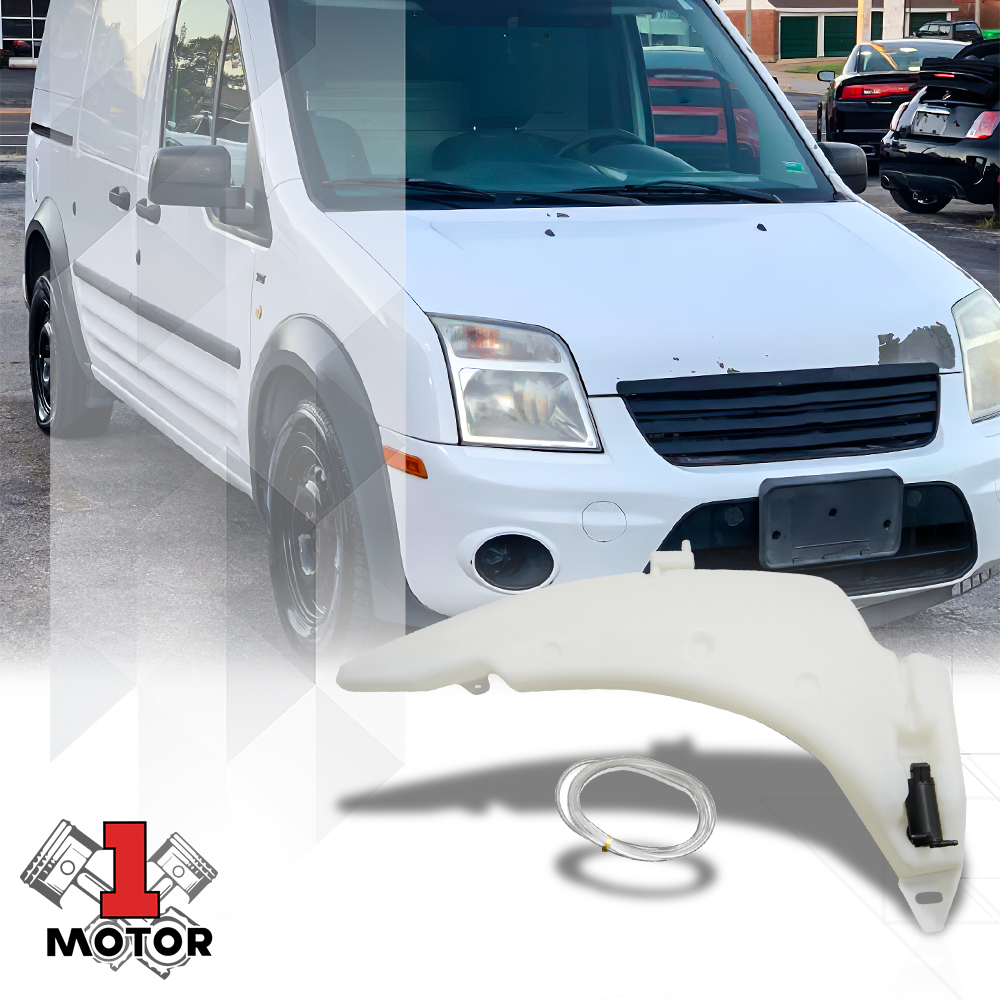 Windshield Washer Reservoir Tank w/Pump for 10-13 Ford Transit Connect FO1288115